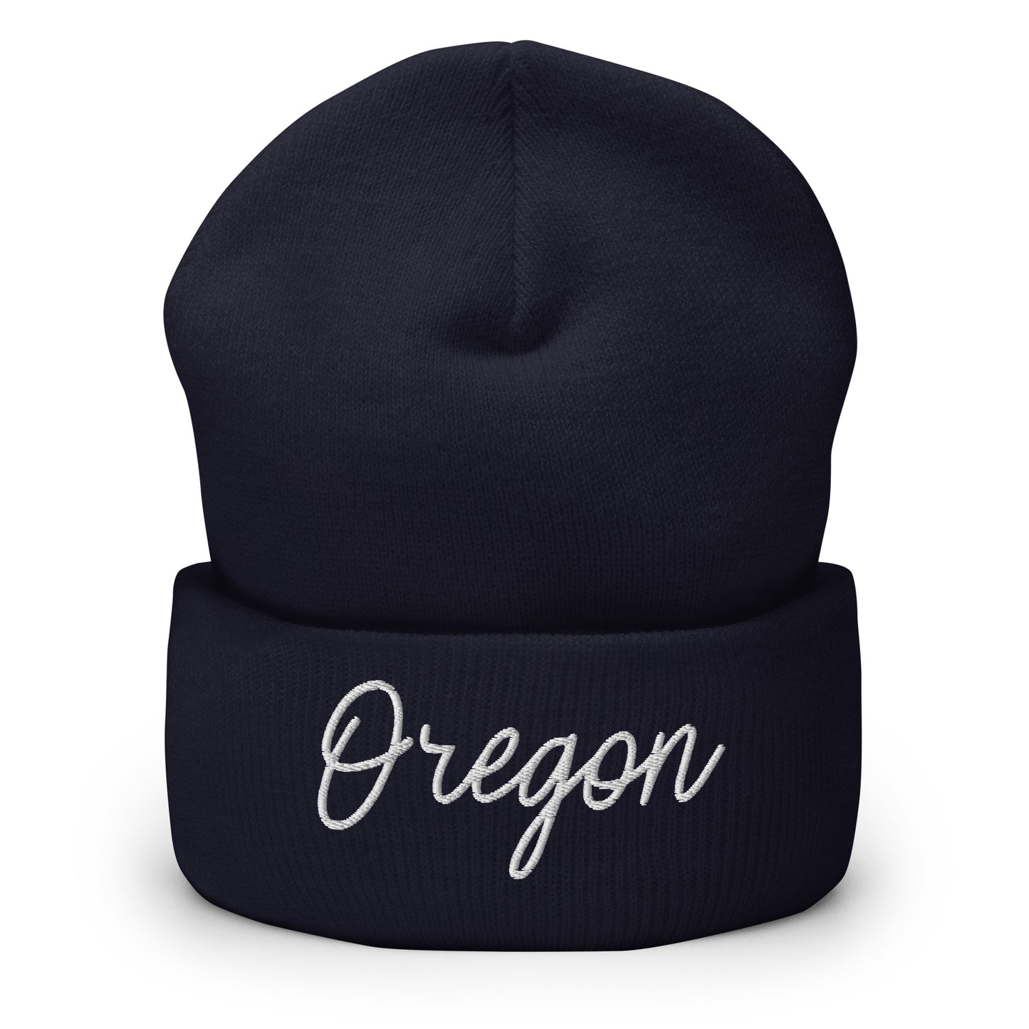 Oregon Retro Script Cuffed Beanie Hat