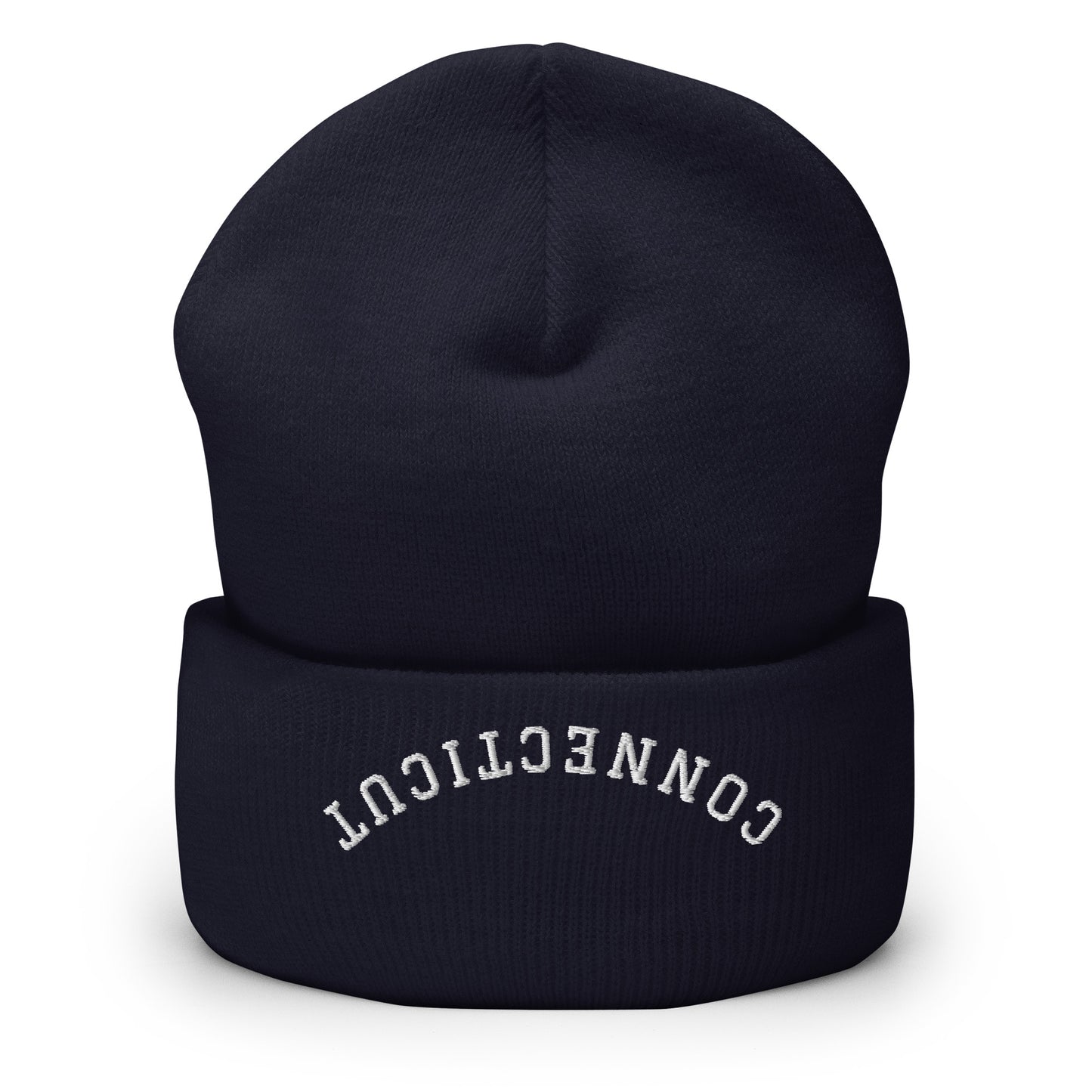 Connecticut Upside Down Arch Cuffed Beanie Hat