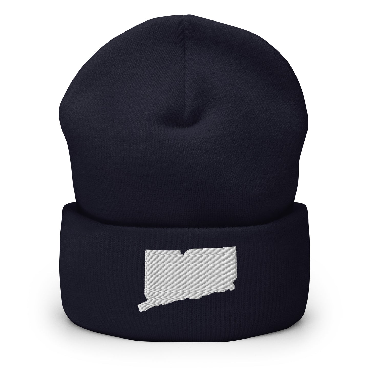 Connecticut State Silhouette Cuffed Beanie Hat