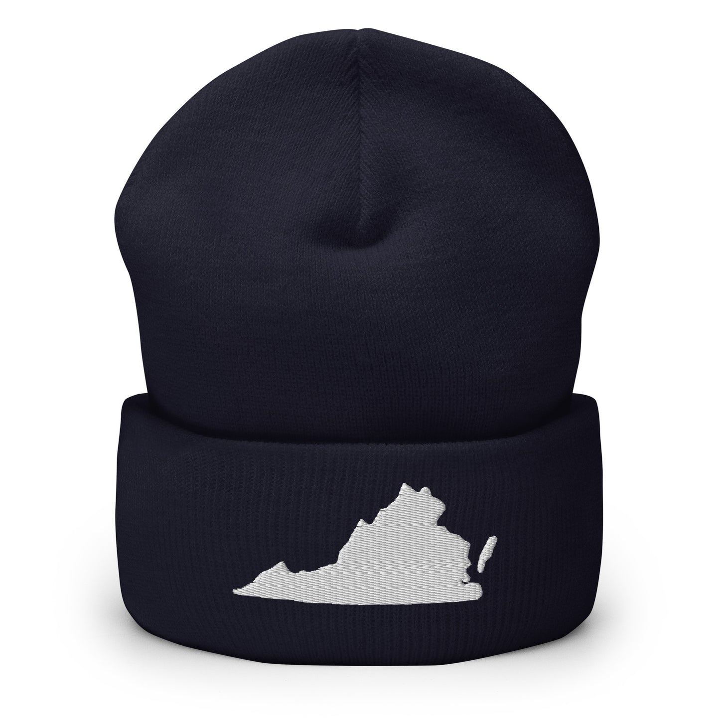 Virginia State Silhouette Cuffed Beanie Hat