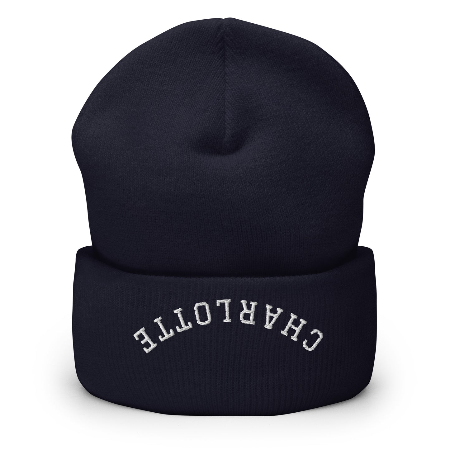 Charlotte Upside Down Arch Cuffed Beanie Hat