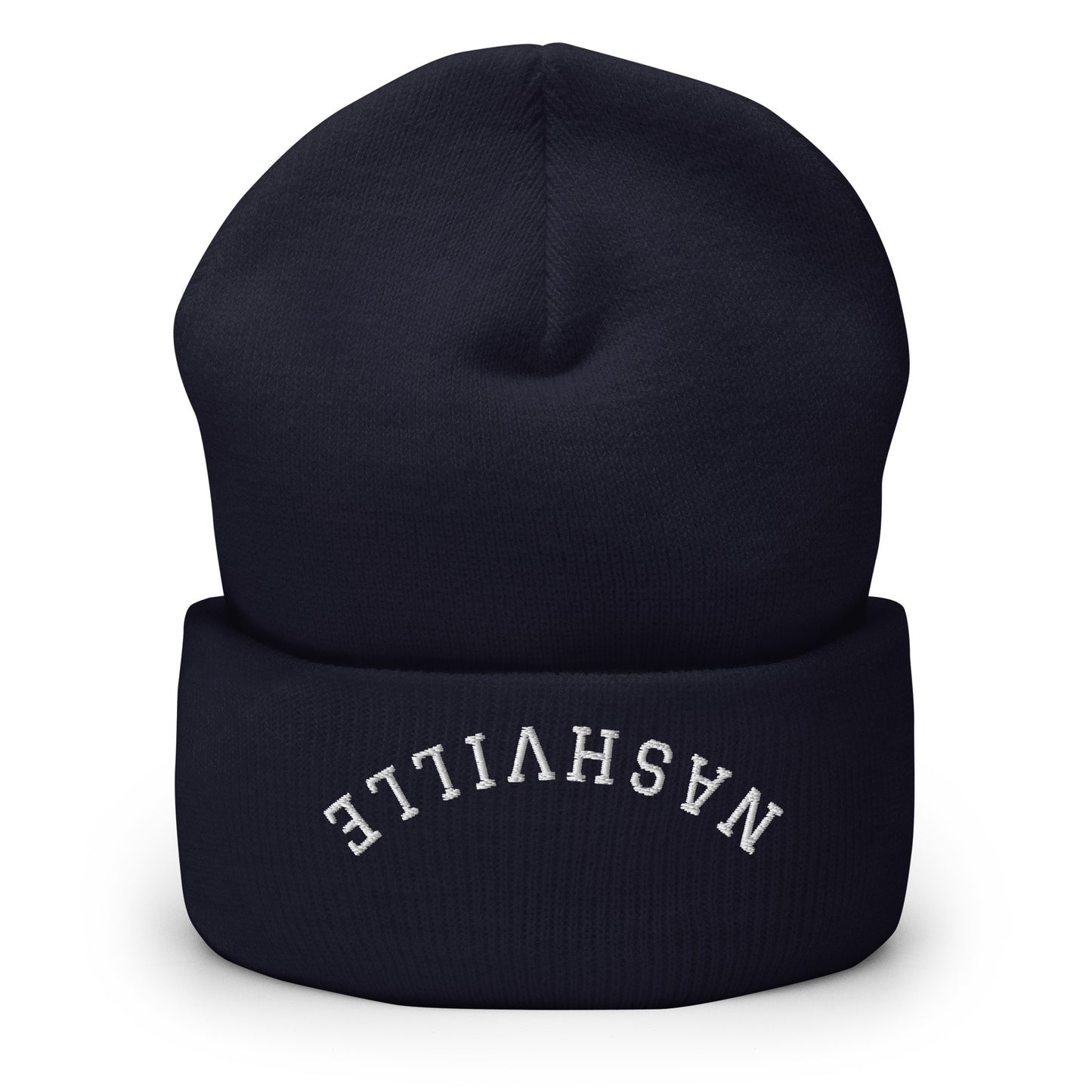 Nashville Upside Down Arch Cuffed Beanie Hat