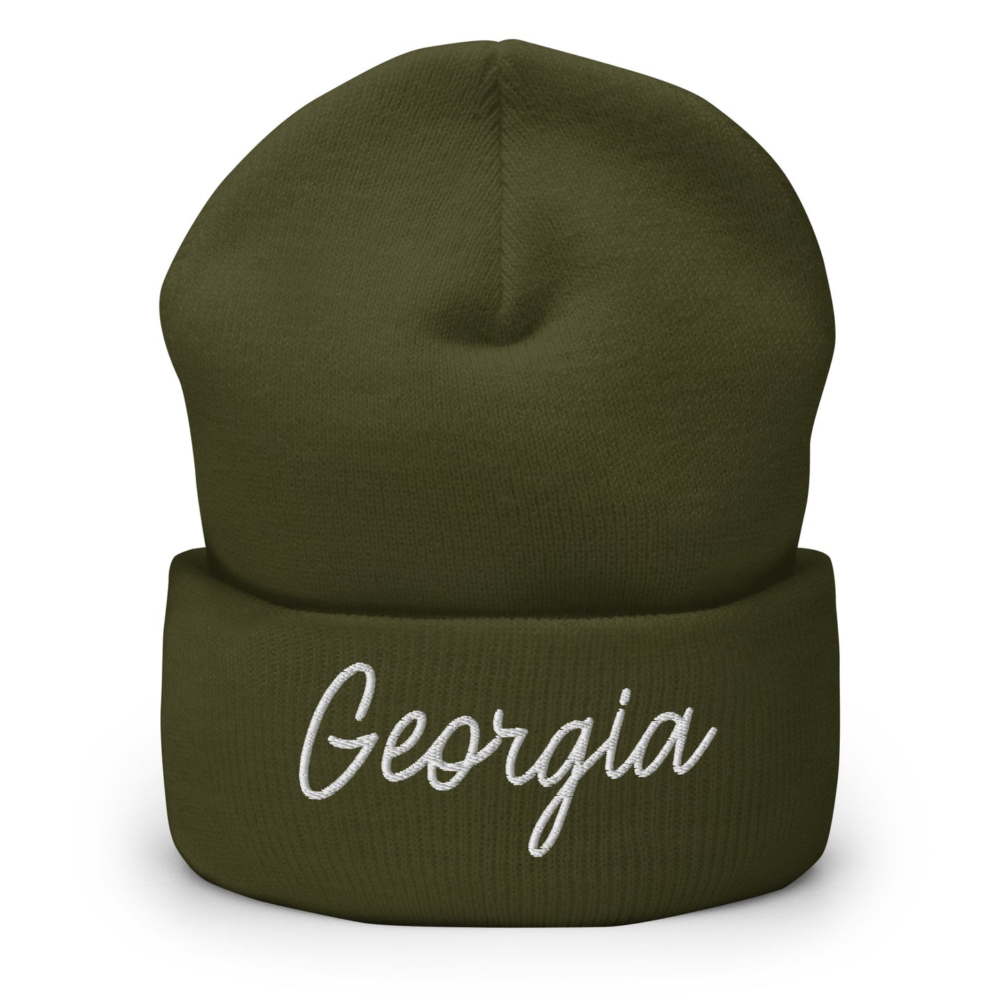 Georgia Retro Script Cuffed Beanie Hat