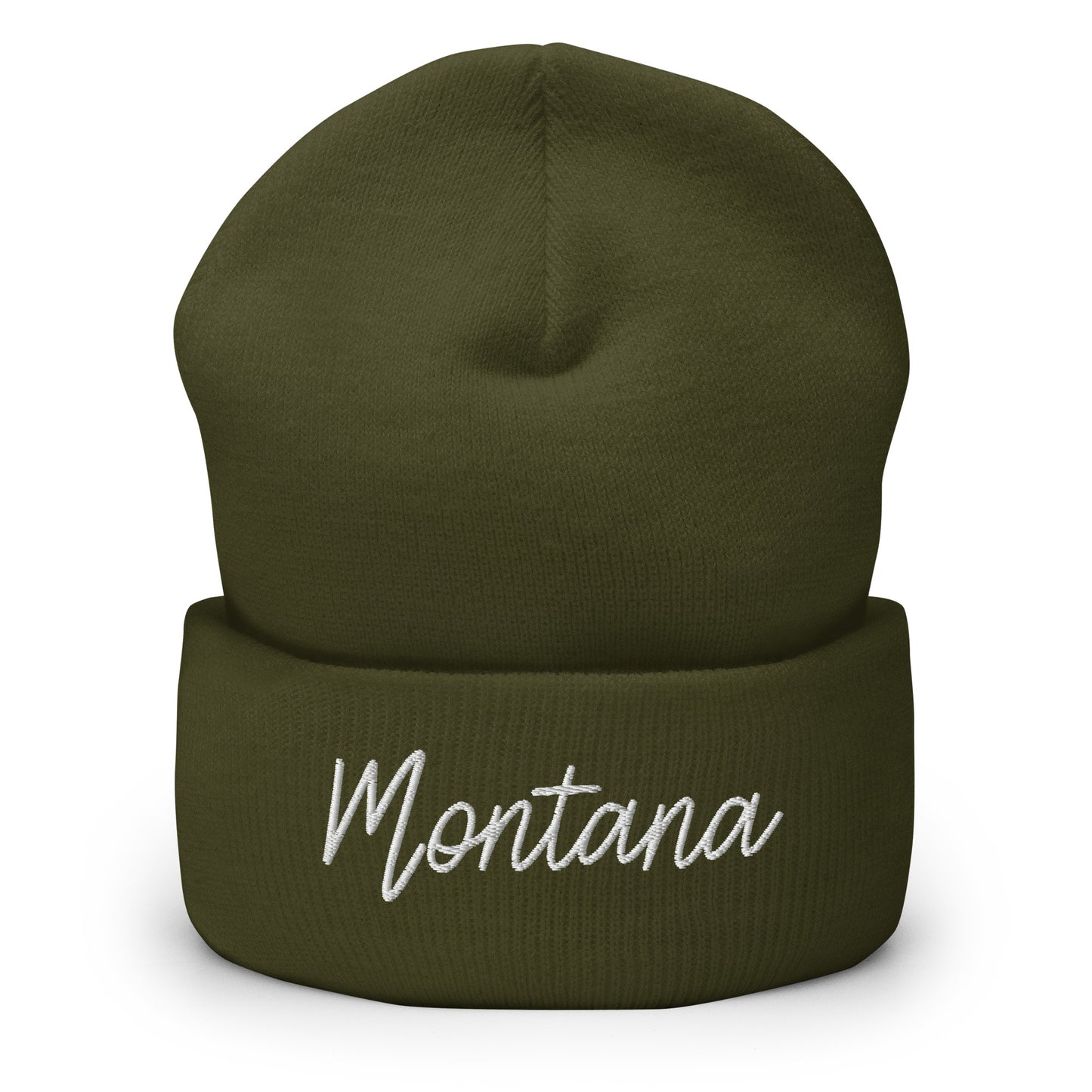 Montana Retro Script Cuffed Beanie Hat