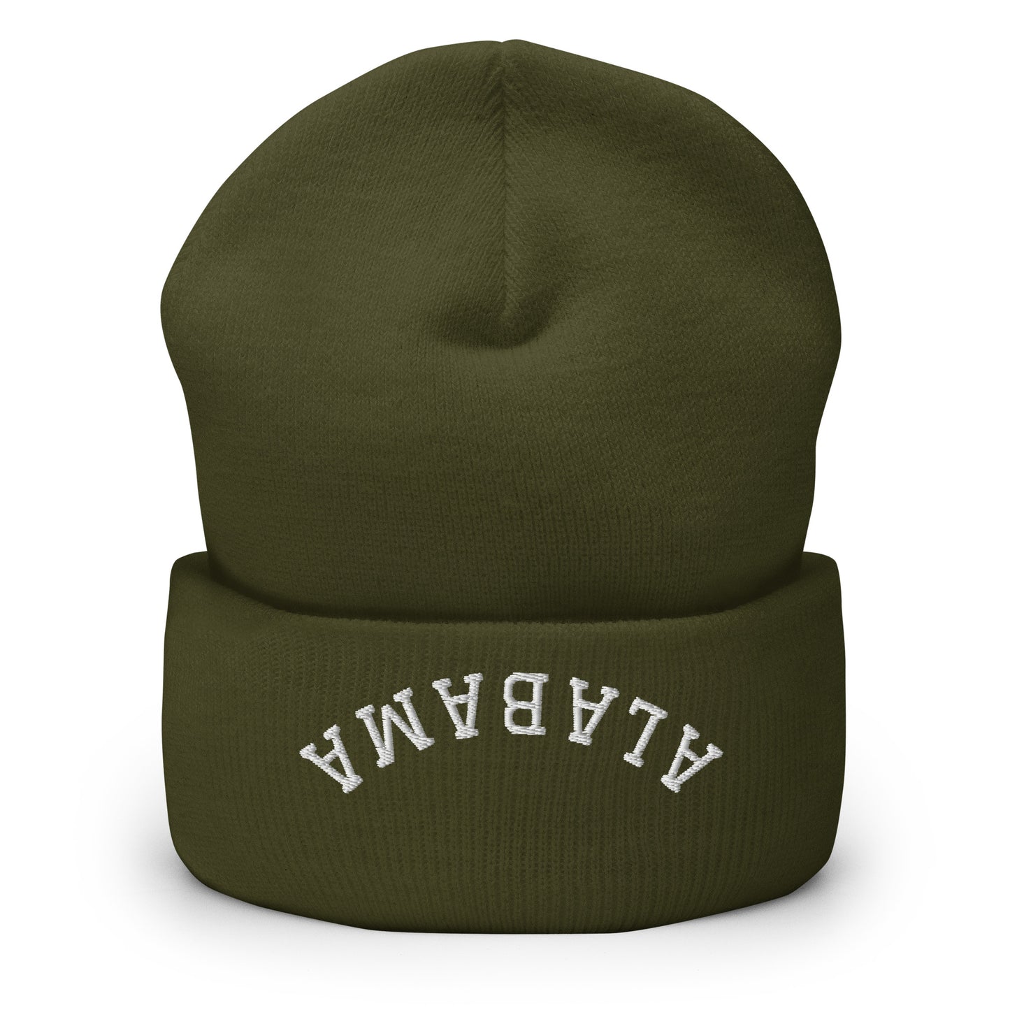 Alabama Upside Down Arch Cuffed Beanie Hat