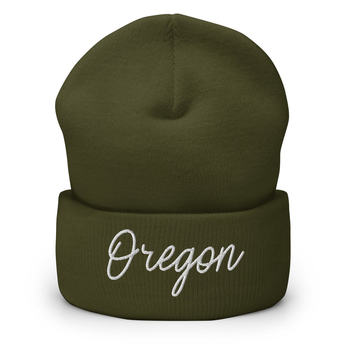Oregon Retro Script Cuffed Beanie Hat