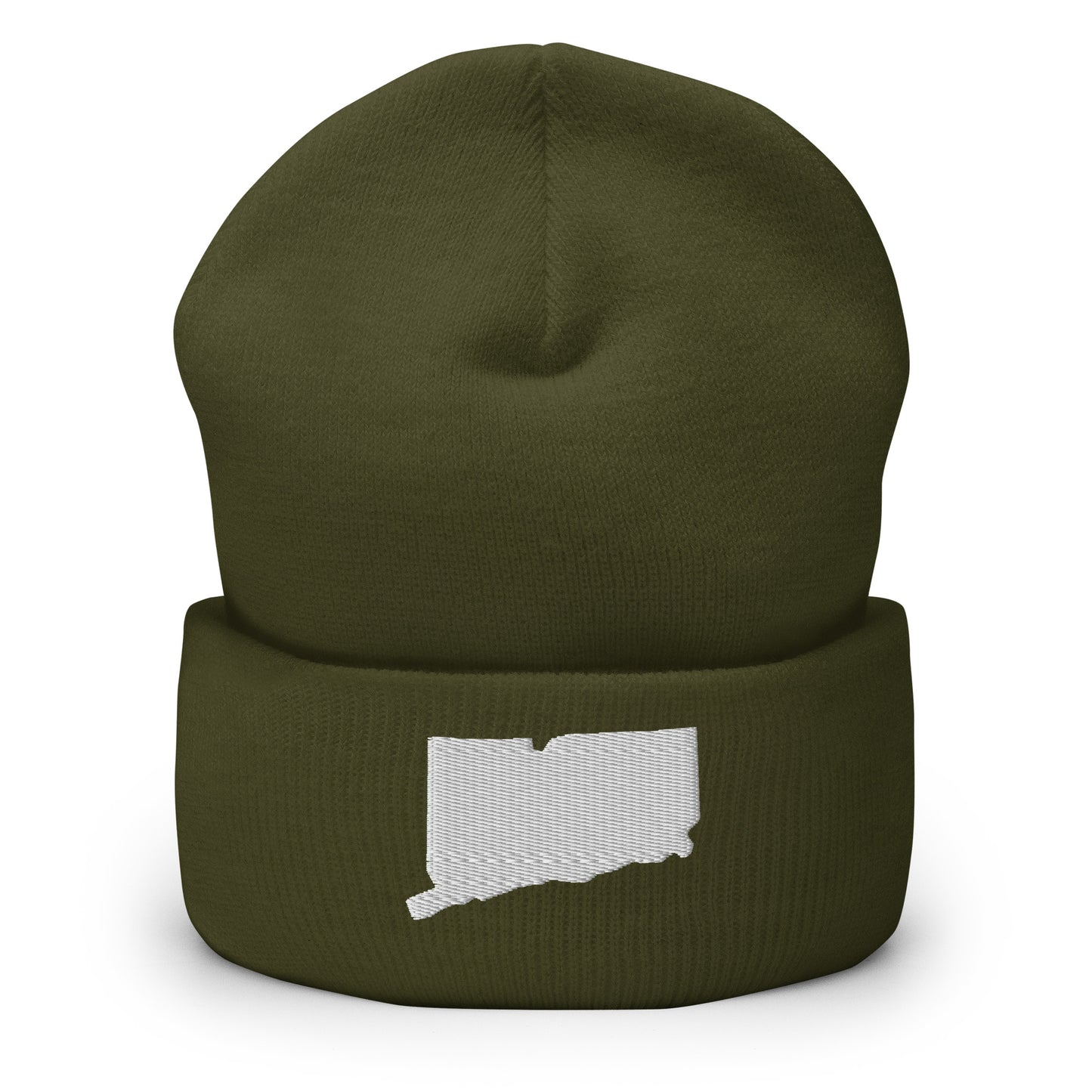 Connecticut State Silhouette Cuffed Beanie Hat