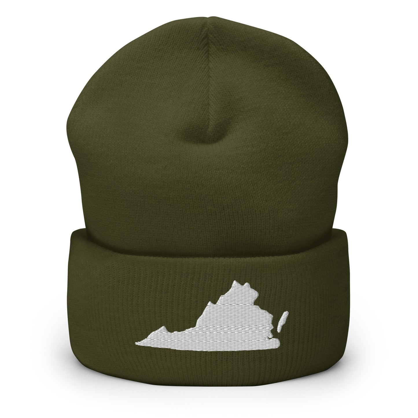 Virginia State Silhouette Cuffed Beanie Hat