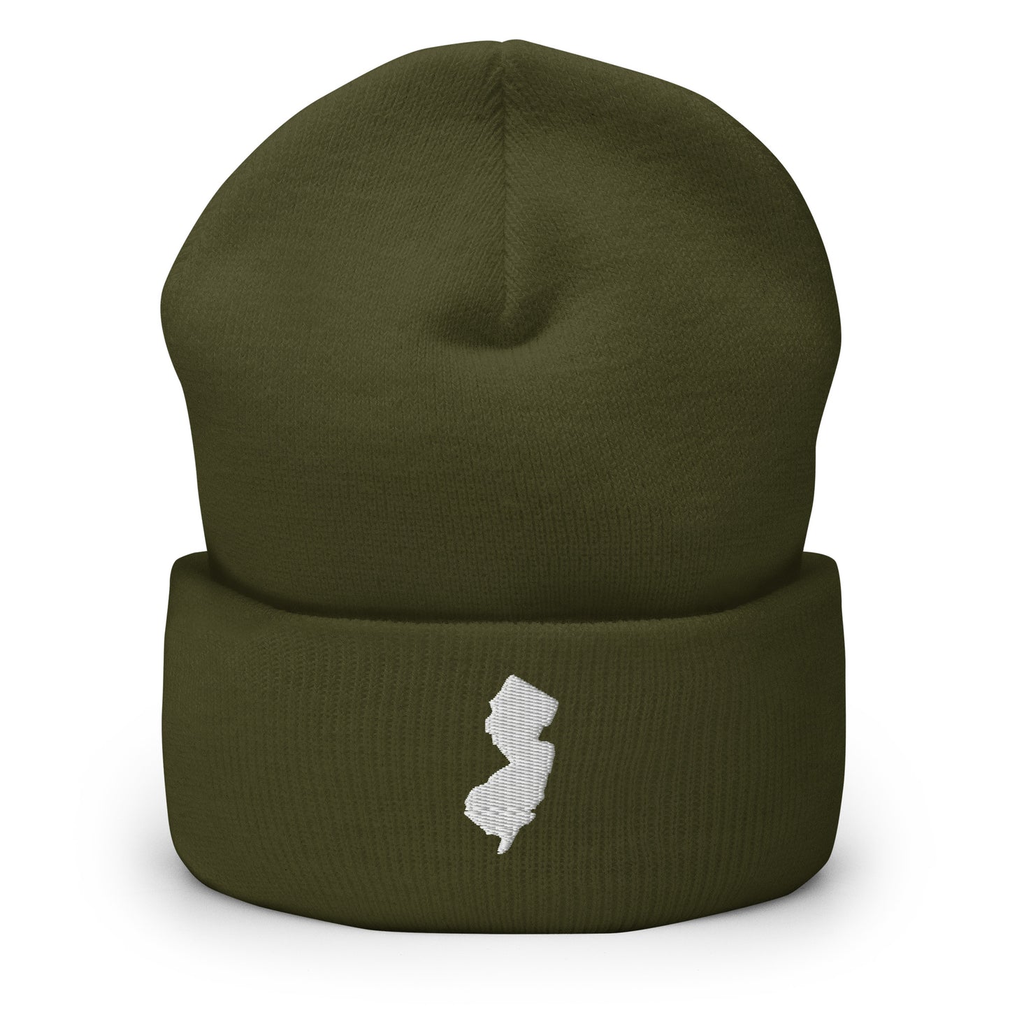 New Jersey State Silhouette Cuffed Beanie Hat