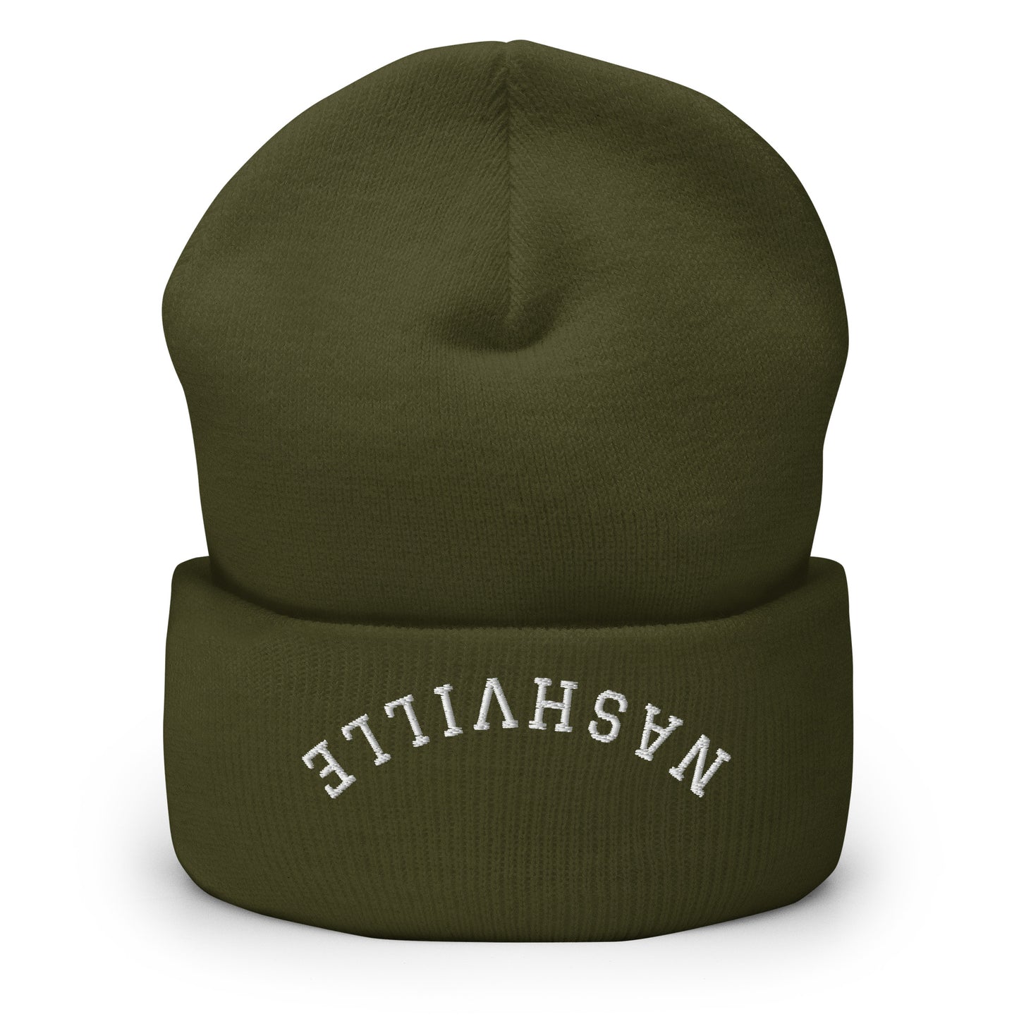 Nashville Upside Down Arch Cuffed Beanie Hat