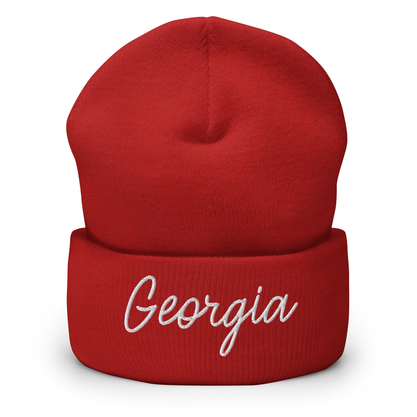 Georgia Retro Script Cuffed Beanie Hat