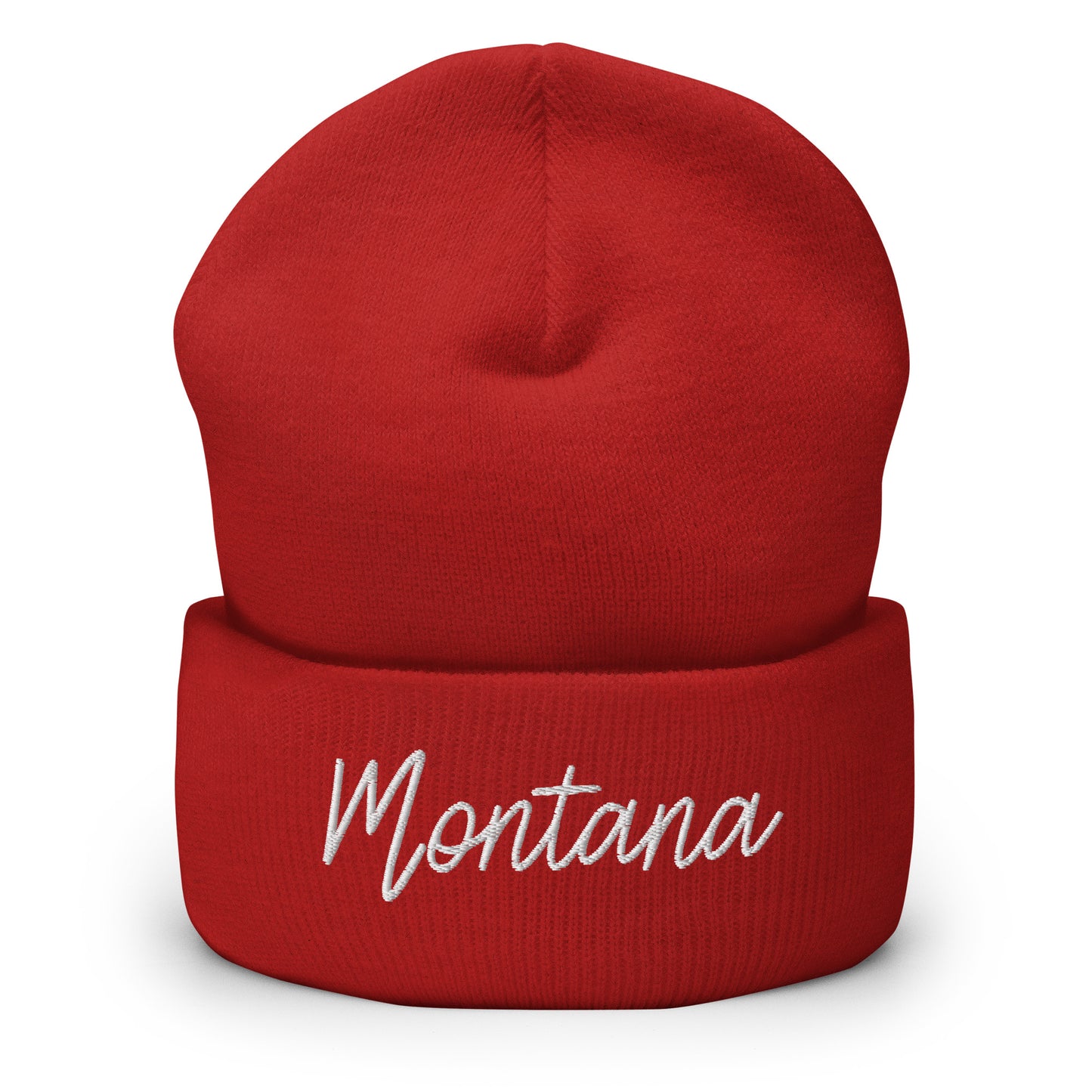 Montana Retro Script Cuffed Beanie Hat