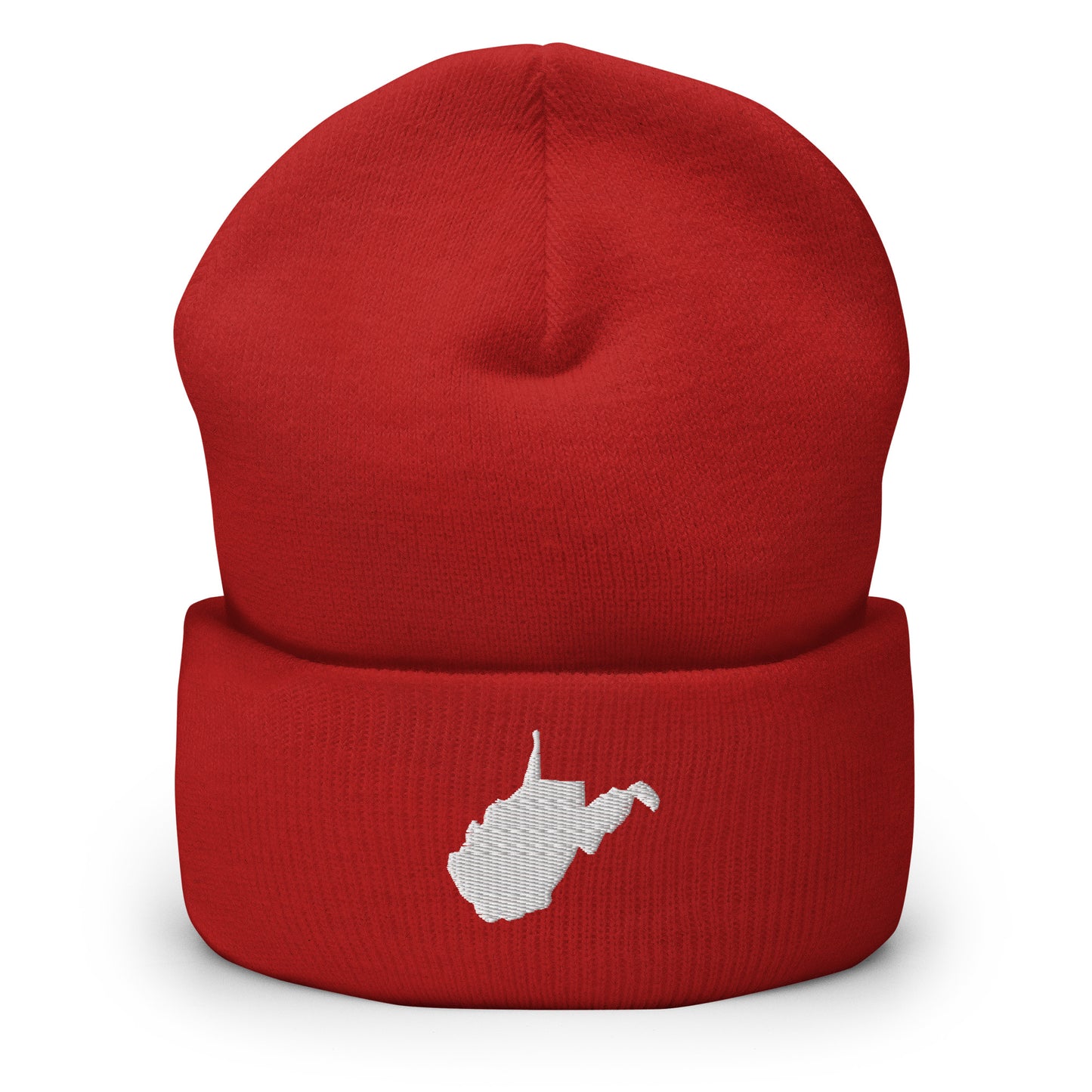 West Virginia State Silhouette Cuffed Beanie Hat
