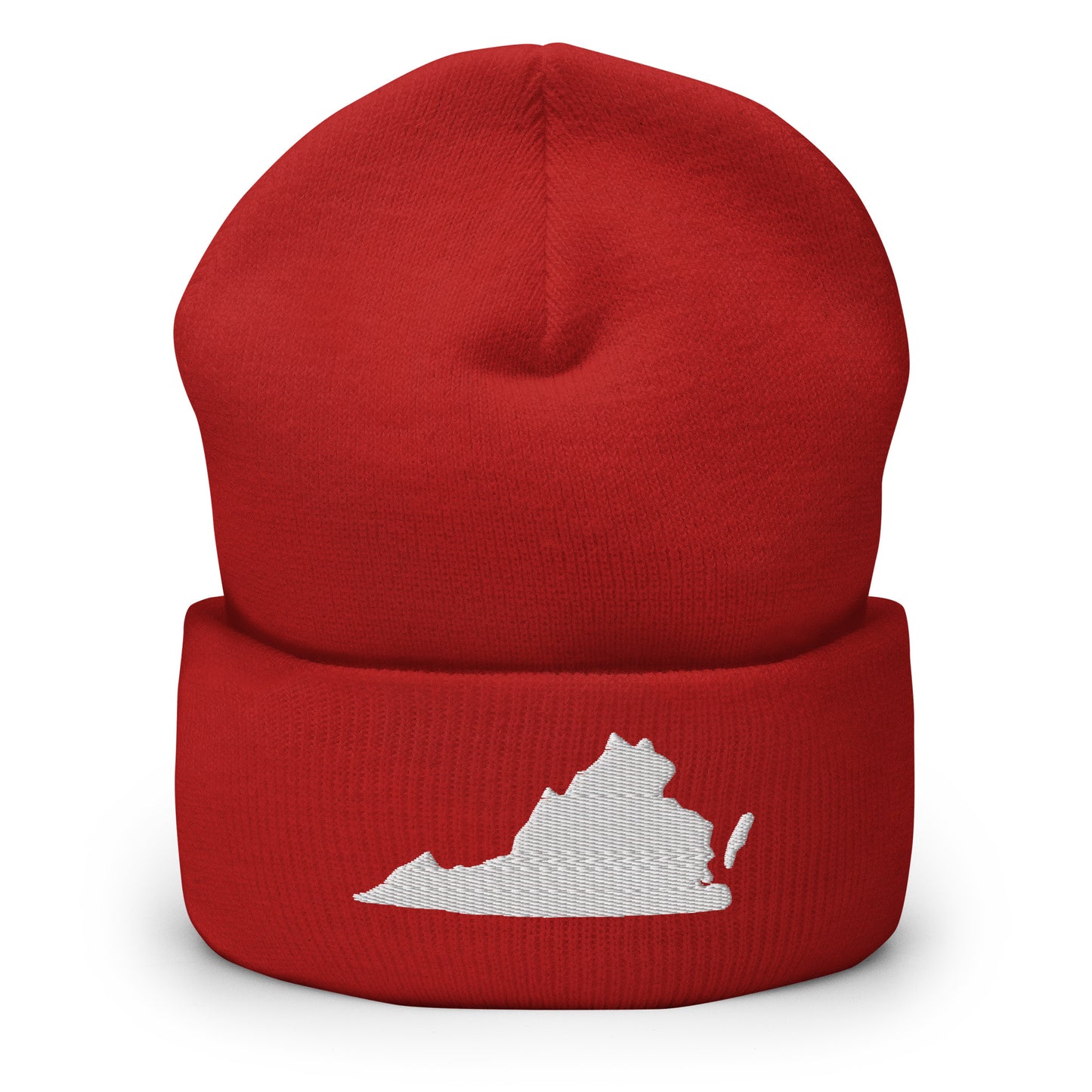 Virginia State Silhouette Cuffed Beanie Hat