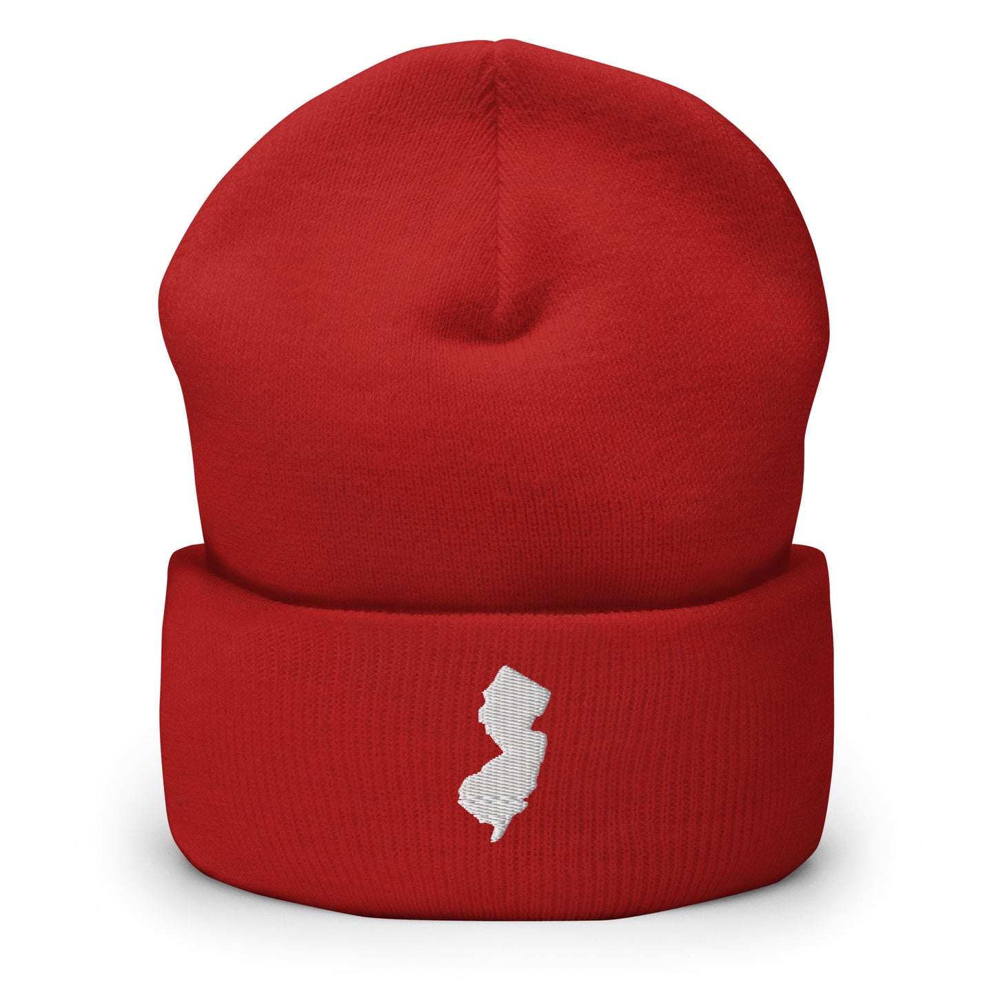 New Jersey State Silhouette Cuffed Beanie Hat