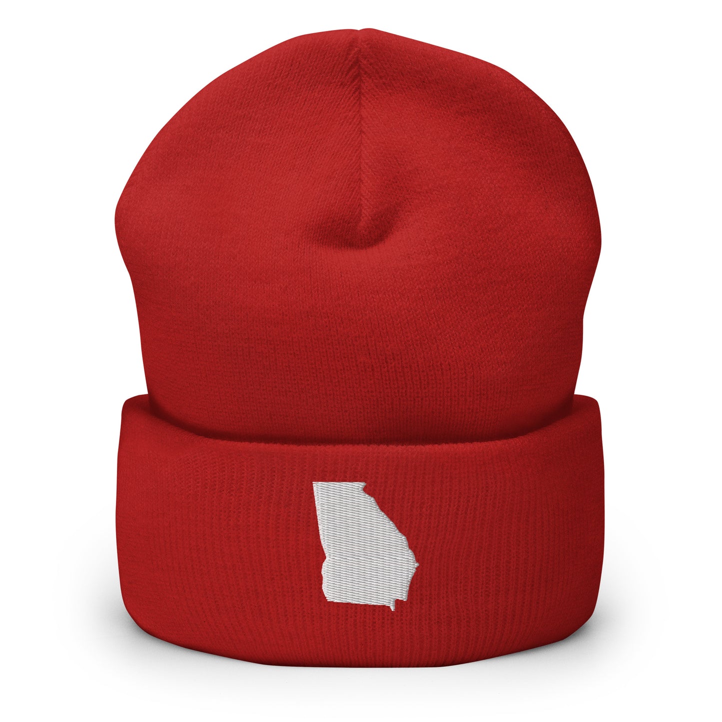 Georgia State Silhouette Cuffed Beanie Hat