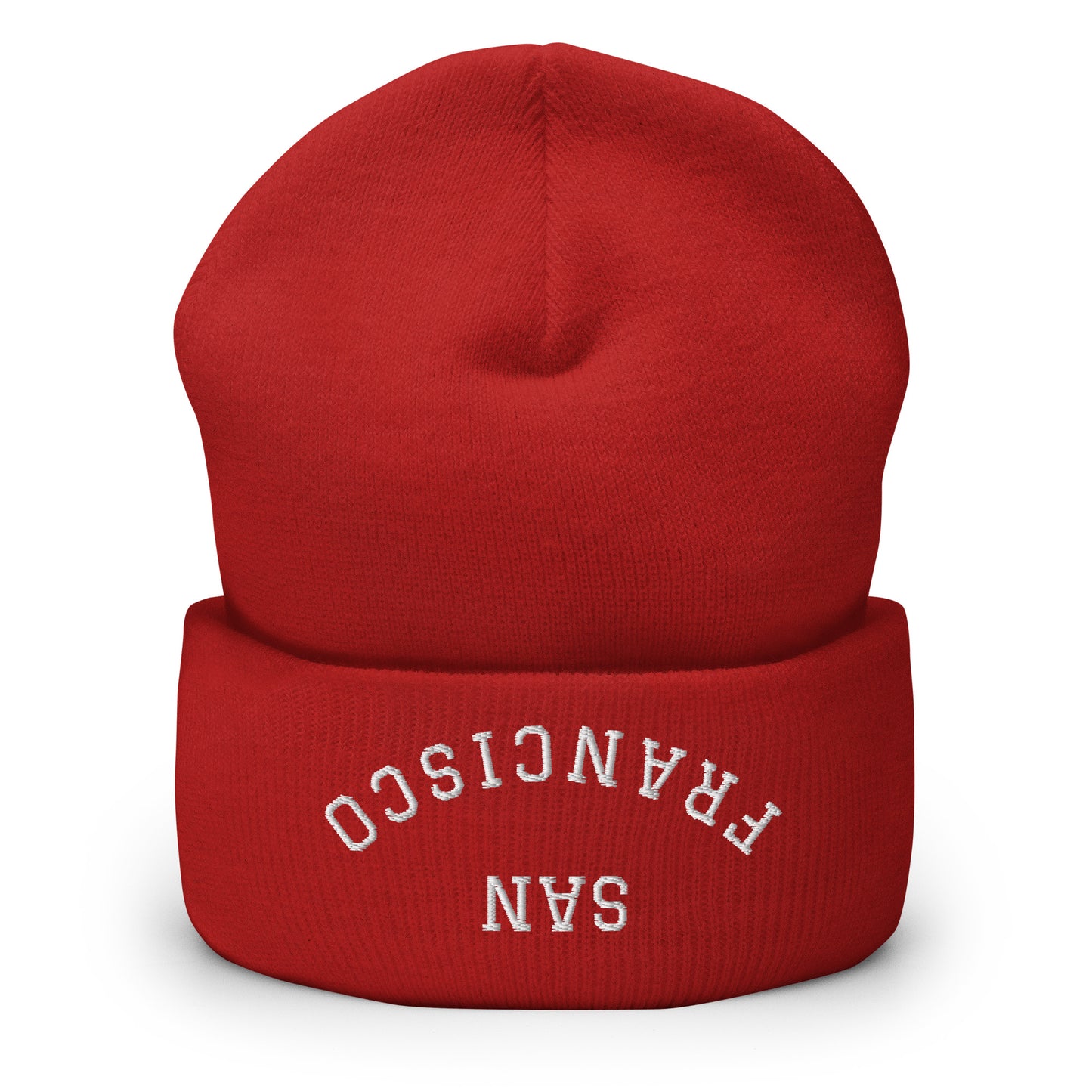 San Francisco Upside Down Arch Cuffed Beanie Hat