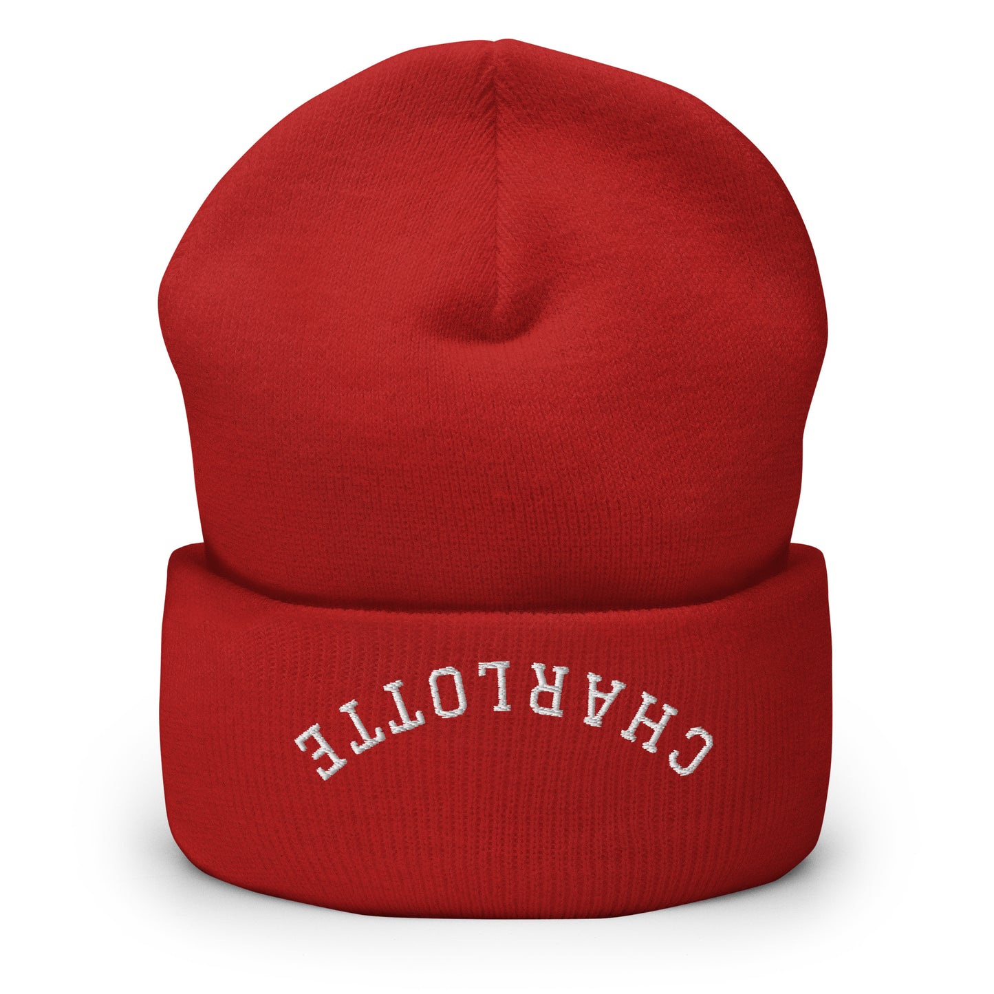 Charlotte Upside Down Arch Cuffed Beanie Hat