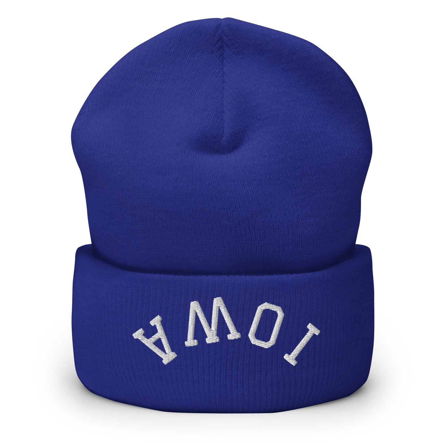 Iowa Upside Down Arch Cuffed Beanie Hat
