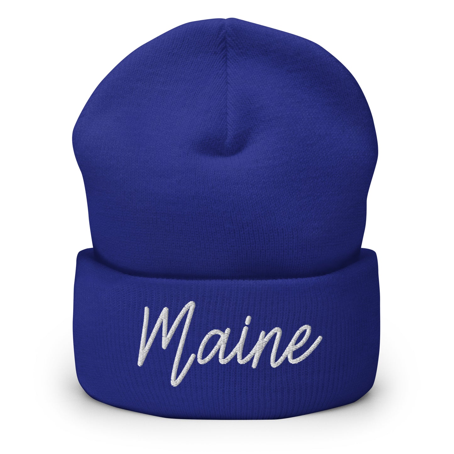 Maine Retro Script Cuffed Beanie Hat