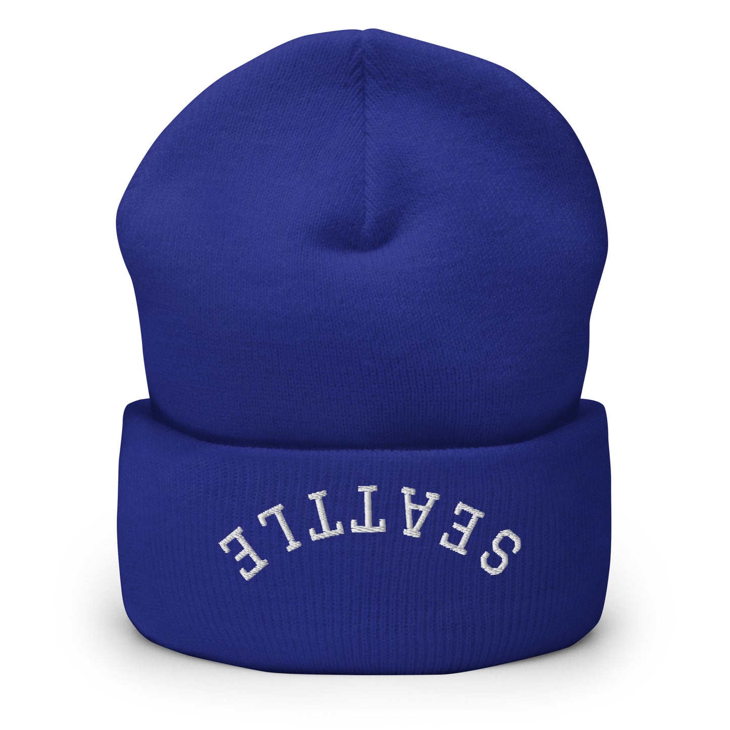 Seattle Upside Down Arch Cuffed Beanie Hat