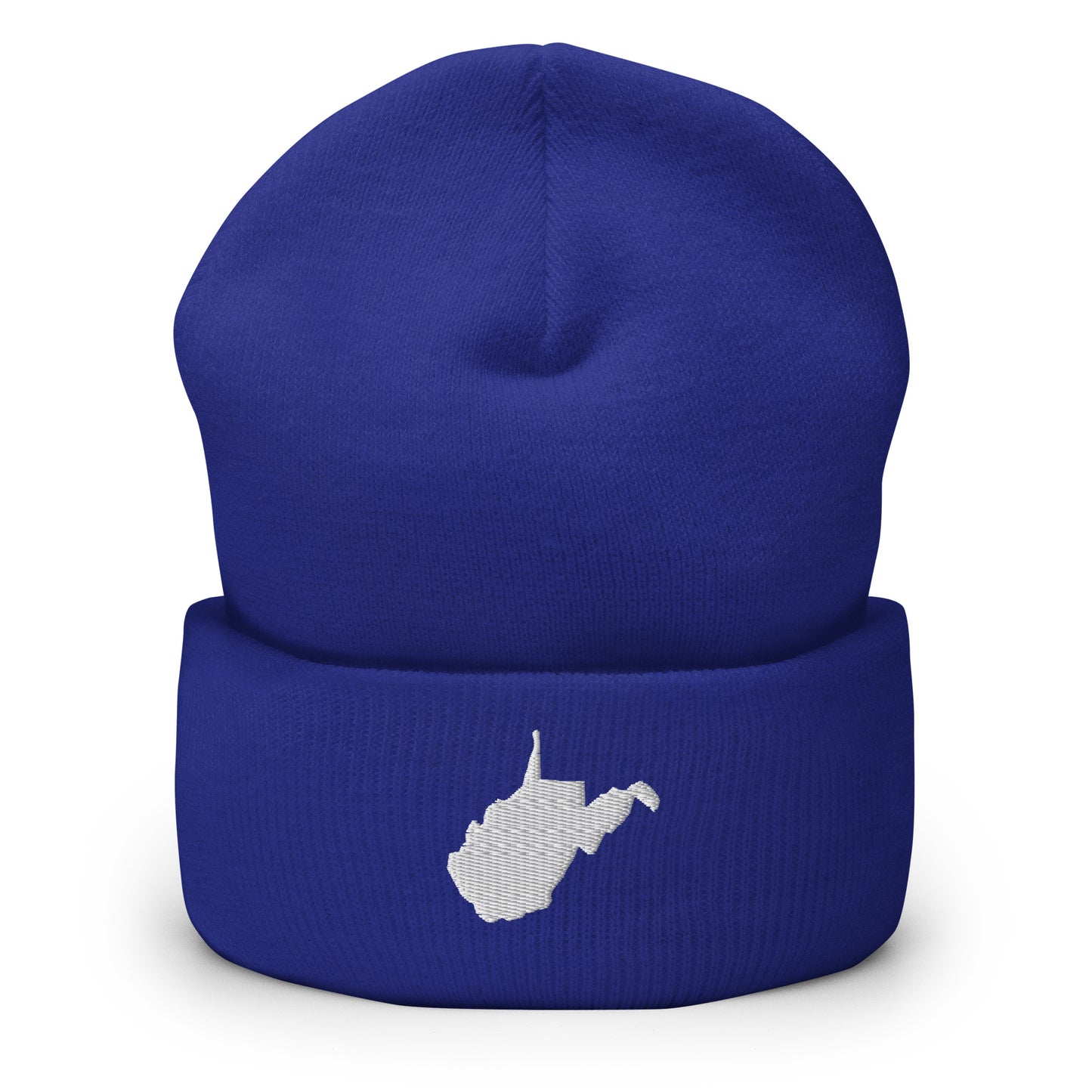 West Virginia State Silhouette Cuffed Beanie Hat