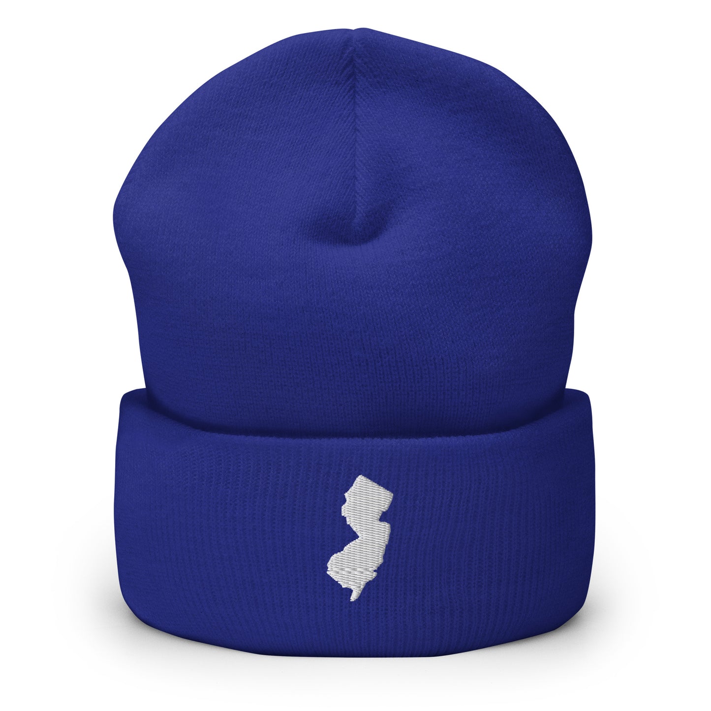 New Jersey State Silhouette Cuffed Beanie Hat