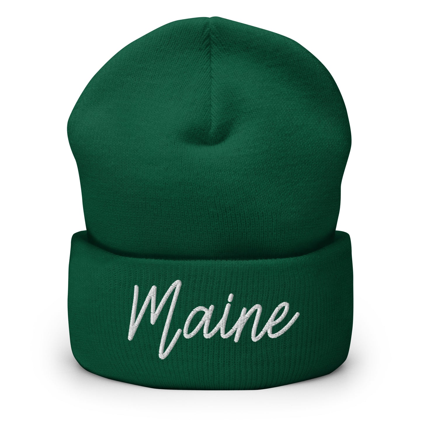 Maine Retro Script Cuffed Beanie Hat
