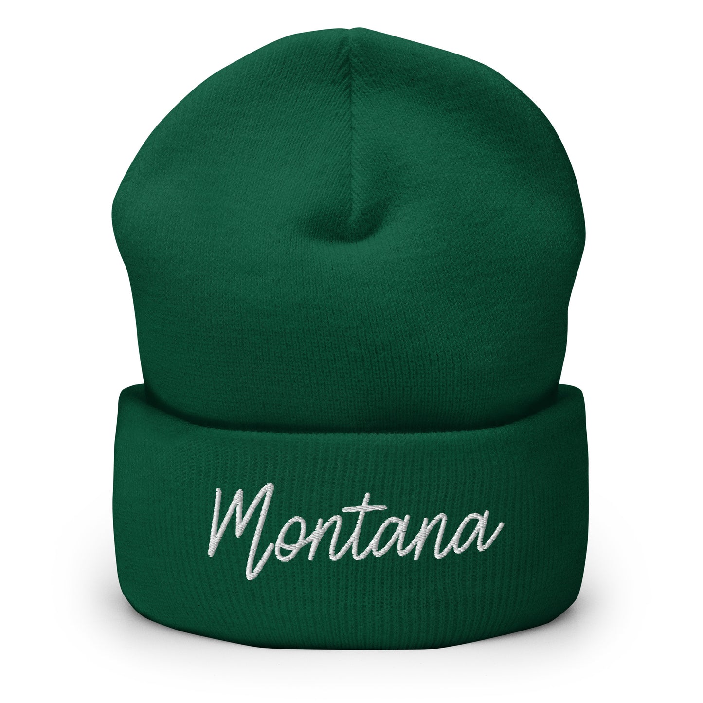 Montana Retro Script Cuffed Beanie Hat