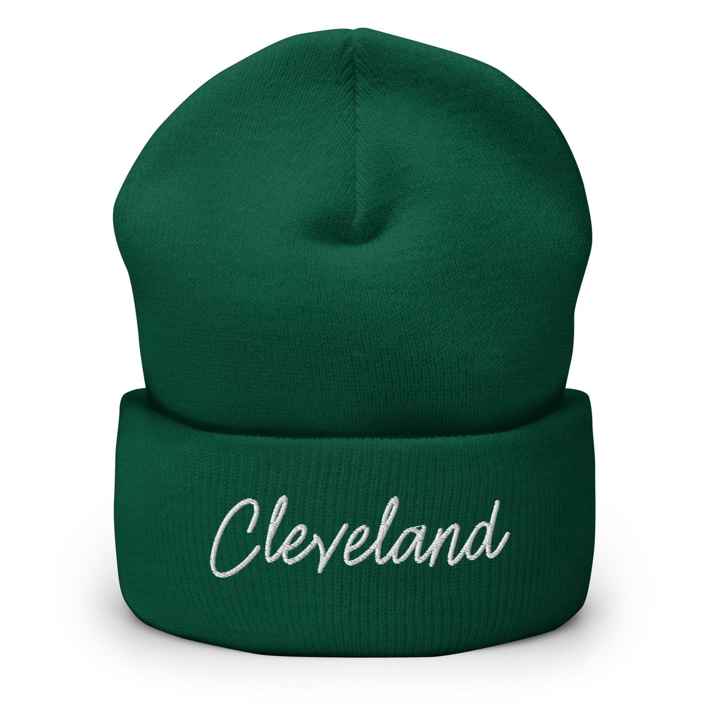 Cleveland Retro Script Cuffed Beanie Hat