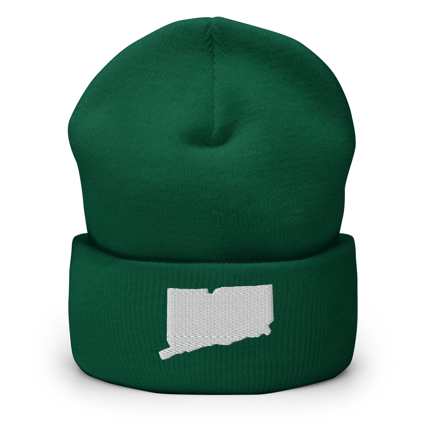 Connecticut State Silhouette Cuffed Beanie Hat