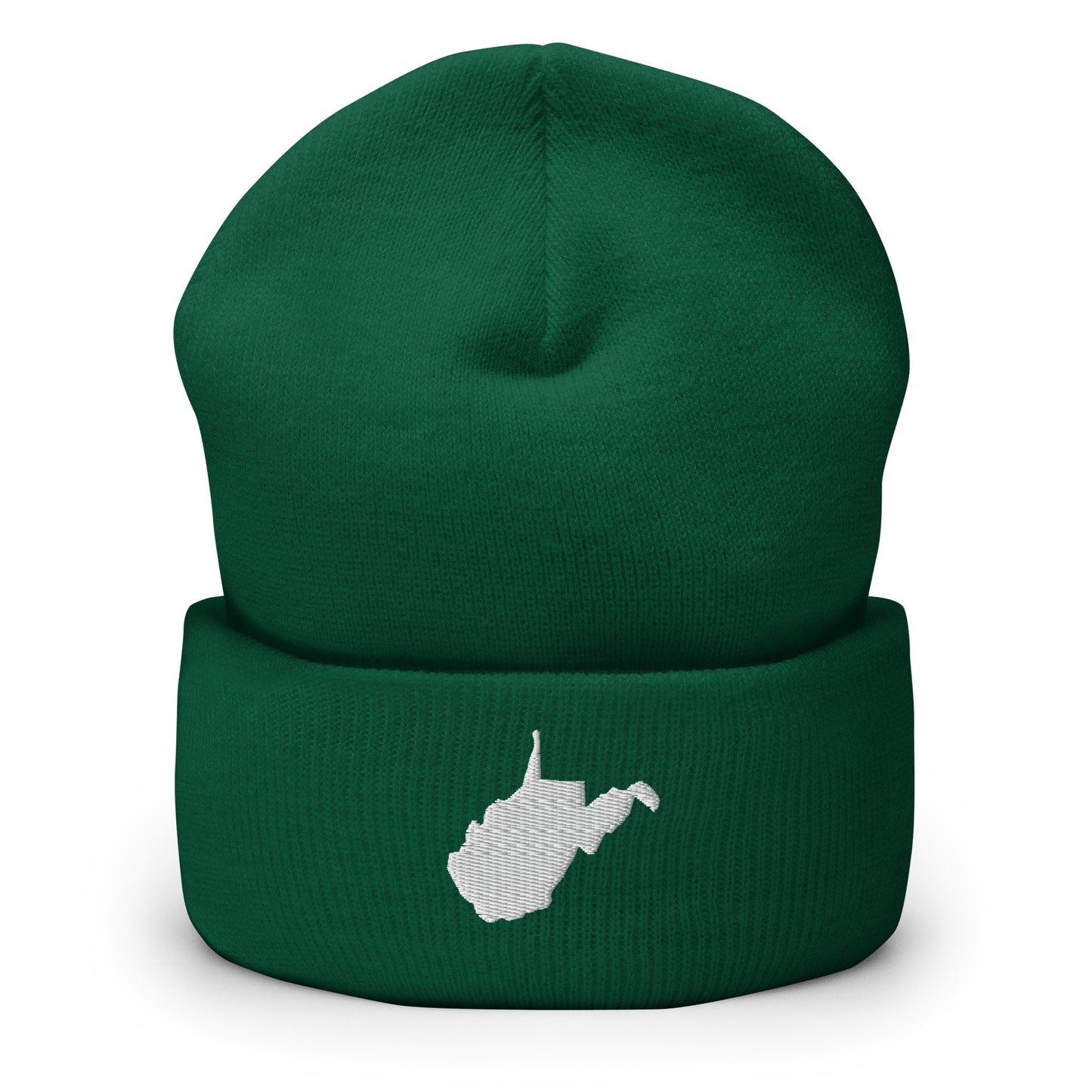 West Virginia State Silhouette Cuffed Beanie Hat