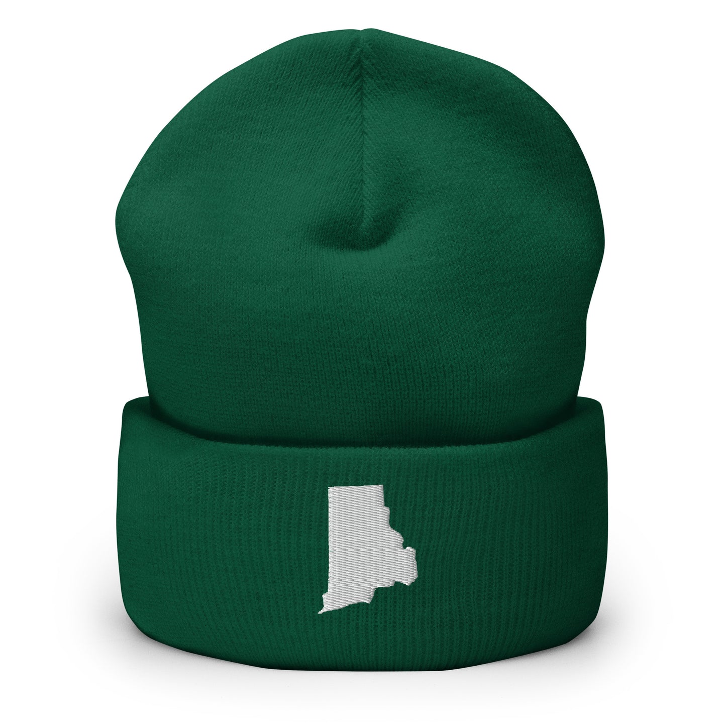 Rhode Island State Silhouette Cuffed Beanie Hat