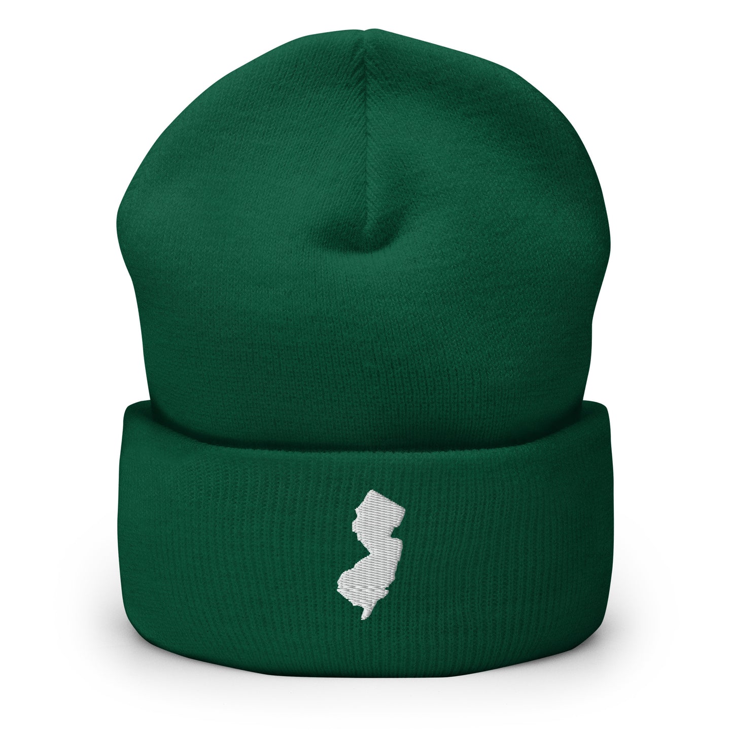New Jersey State Silhouette Cuffed Beanie Hat