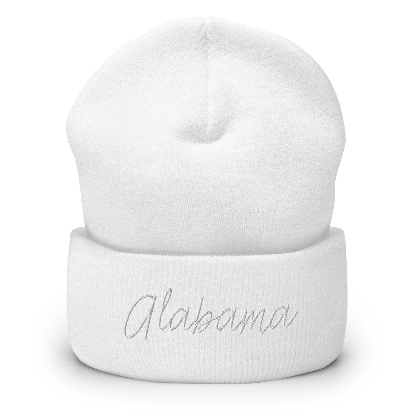 Alabama Retro Script Cuffed Beanie Hat