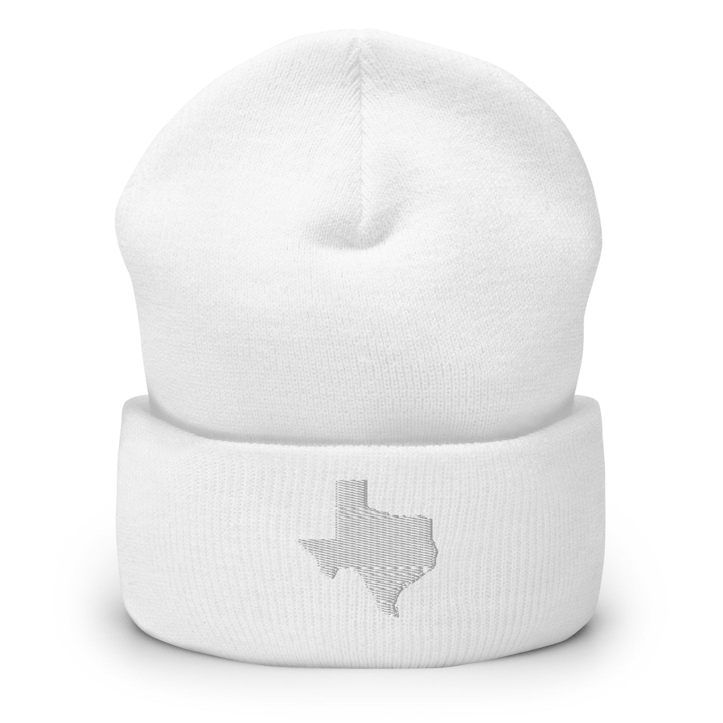 Texas State Silhouette Cuffed Beanie Hat