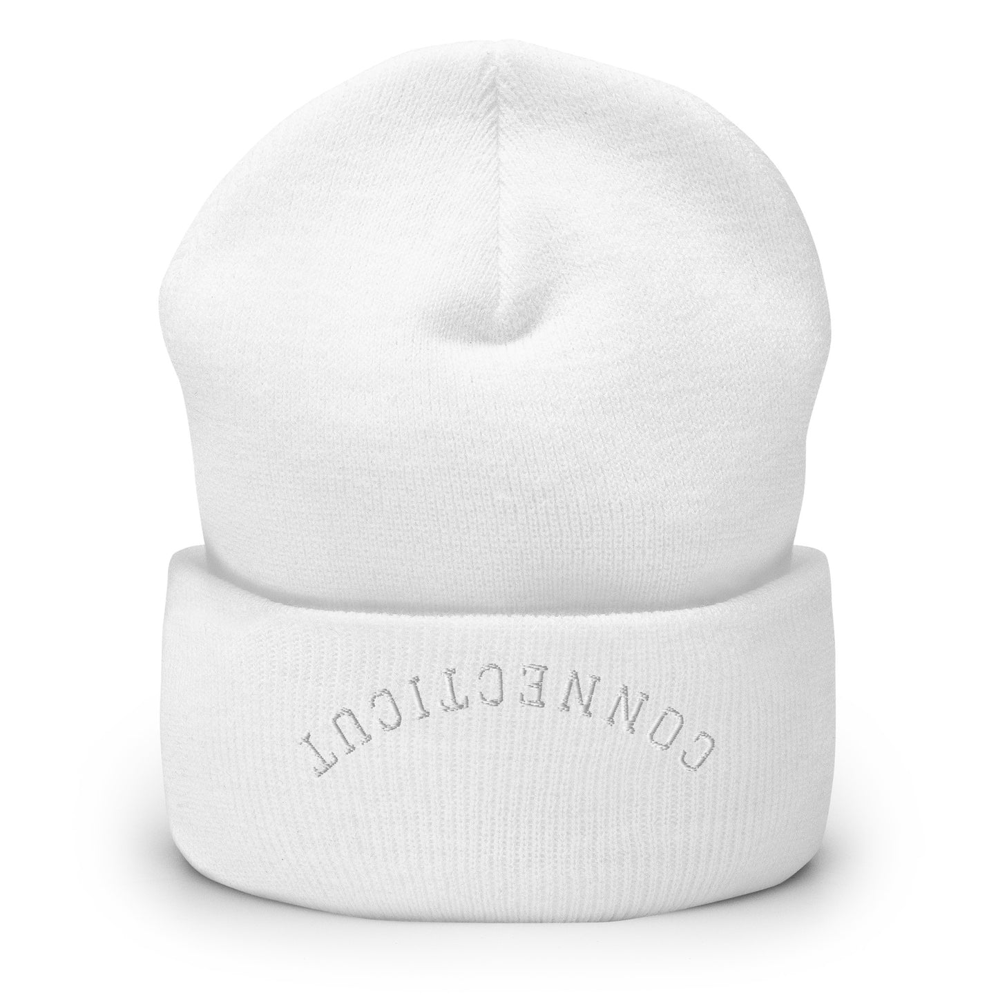 Connecticut Upside Down Arch Cuffed Beanie Hat