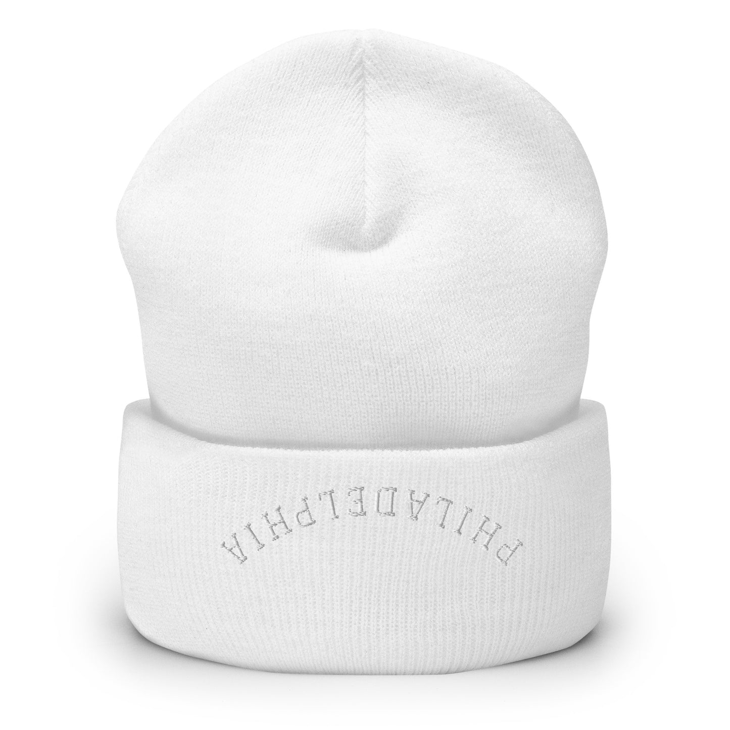 Philadelphia Upside Down Arch Cuffed Beanie Hat