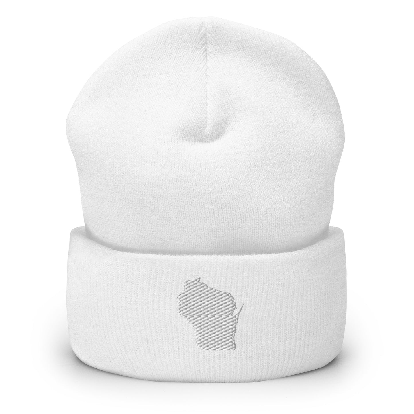 Wisconsin State Silhouette Cuffed Beanie Hat