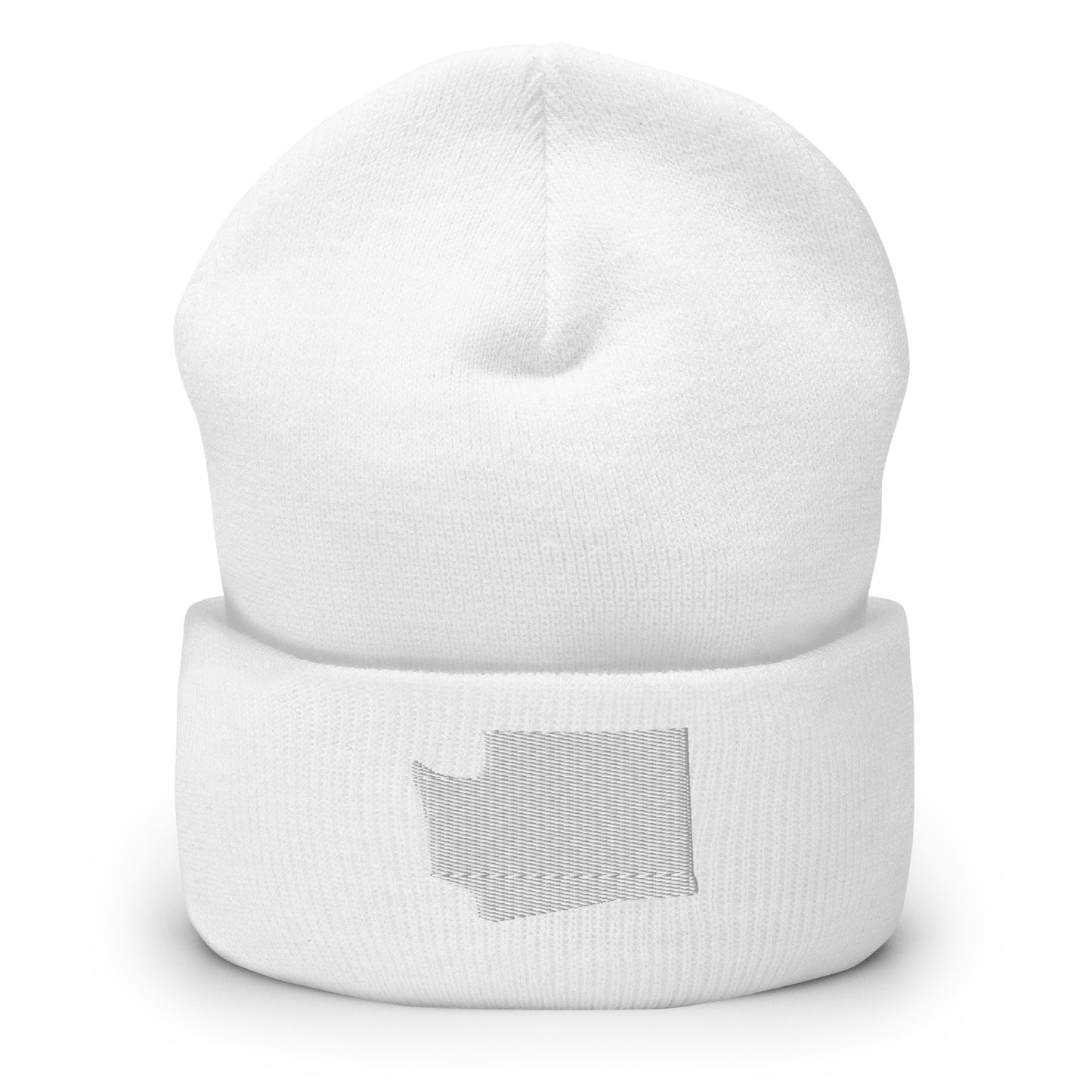 Washington State Silhouette Cuffed Beanie Hat