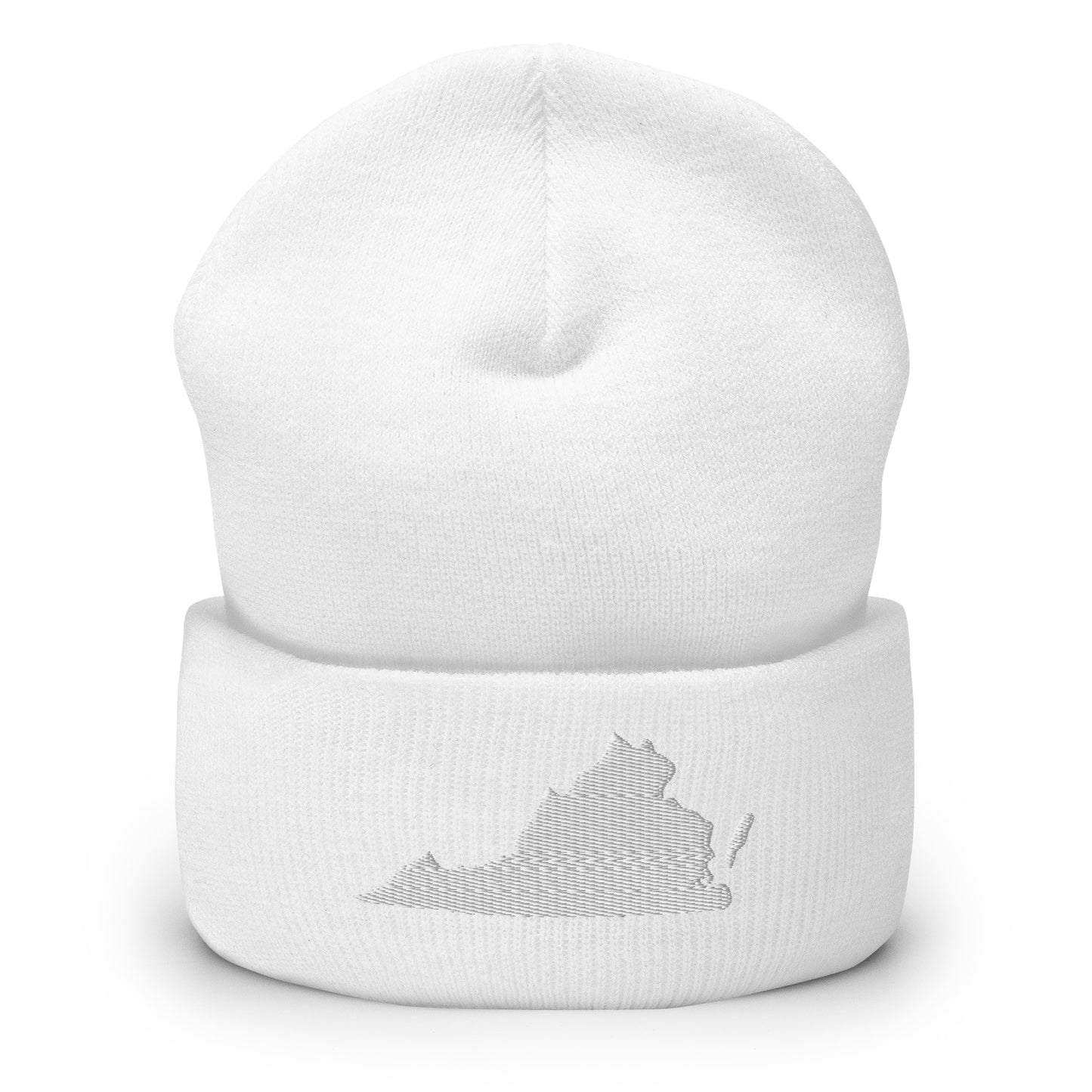 Virginia State Silhouette Cuffed Beanie Hat