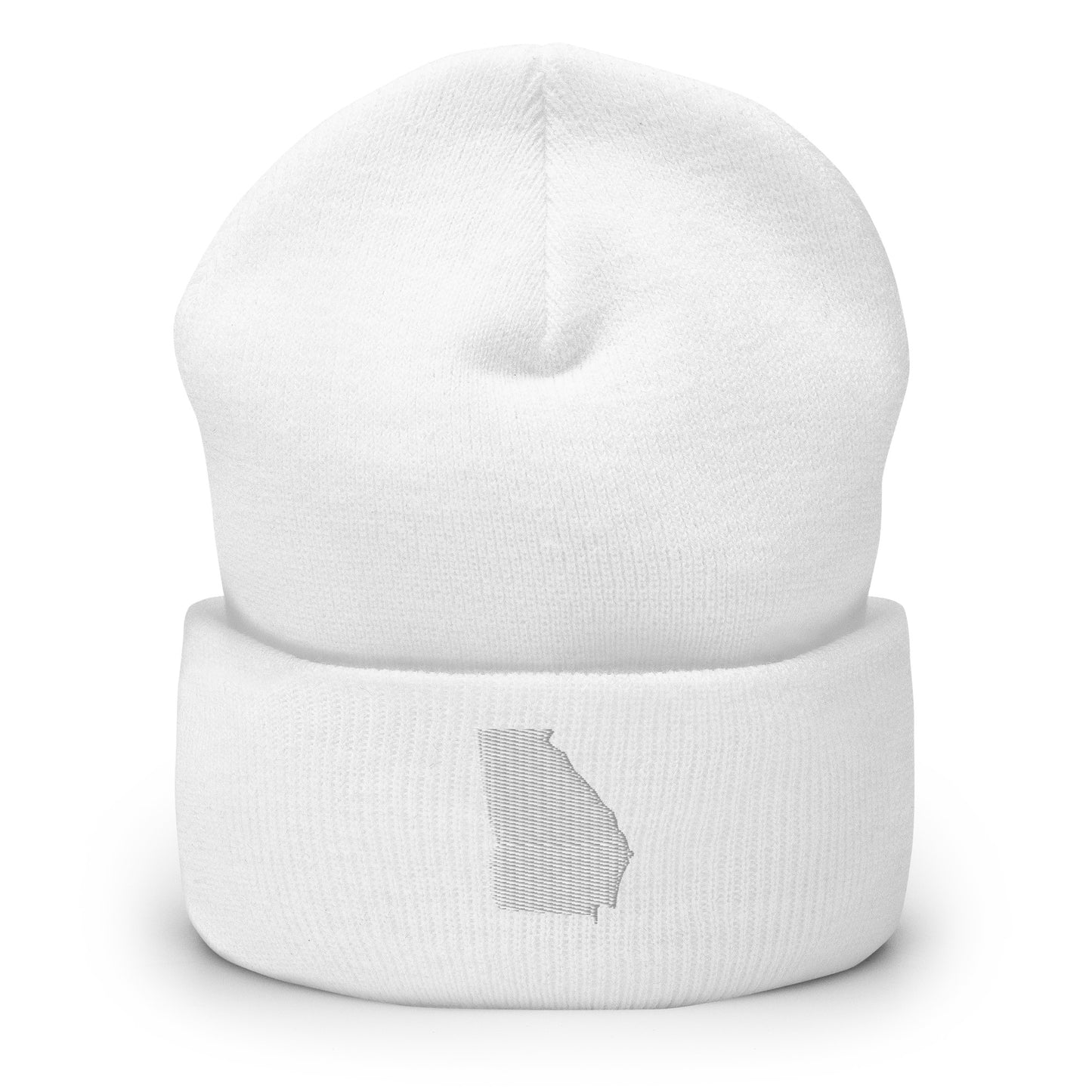 Georgia State Silhouette Cuffed Beanie Hat