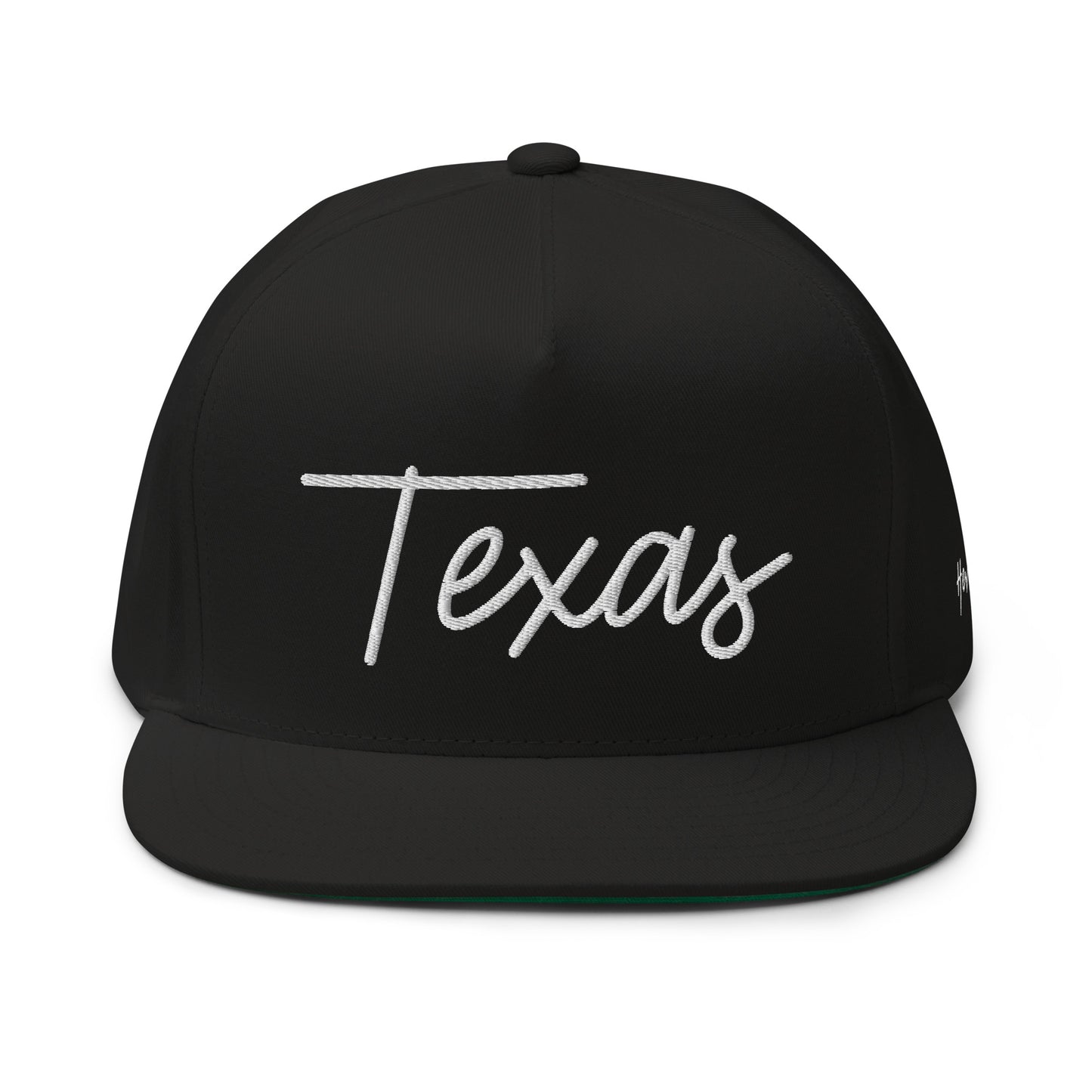 Texas Retro Script 5 Panel A-Frame Snapback Hat