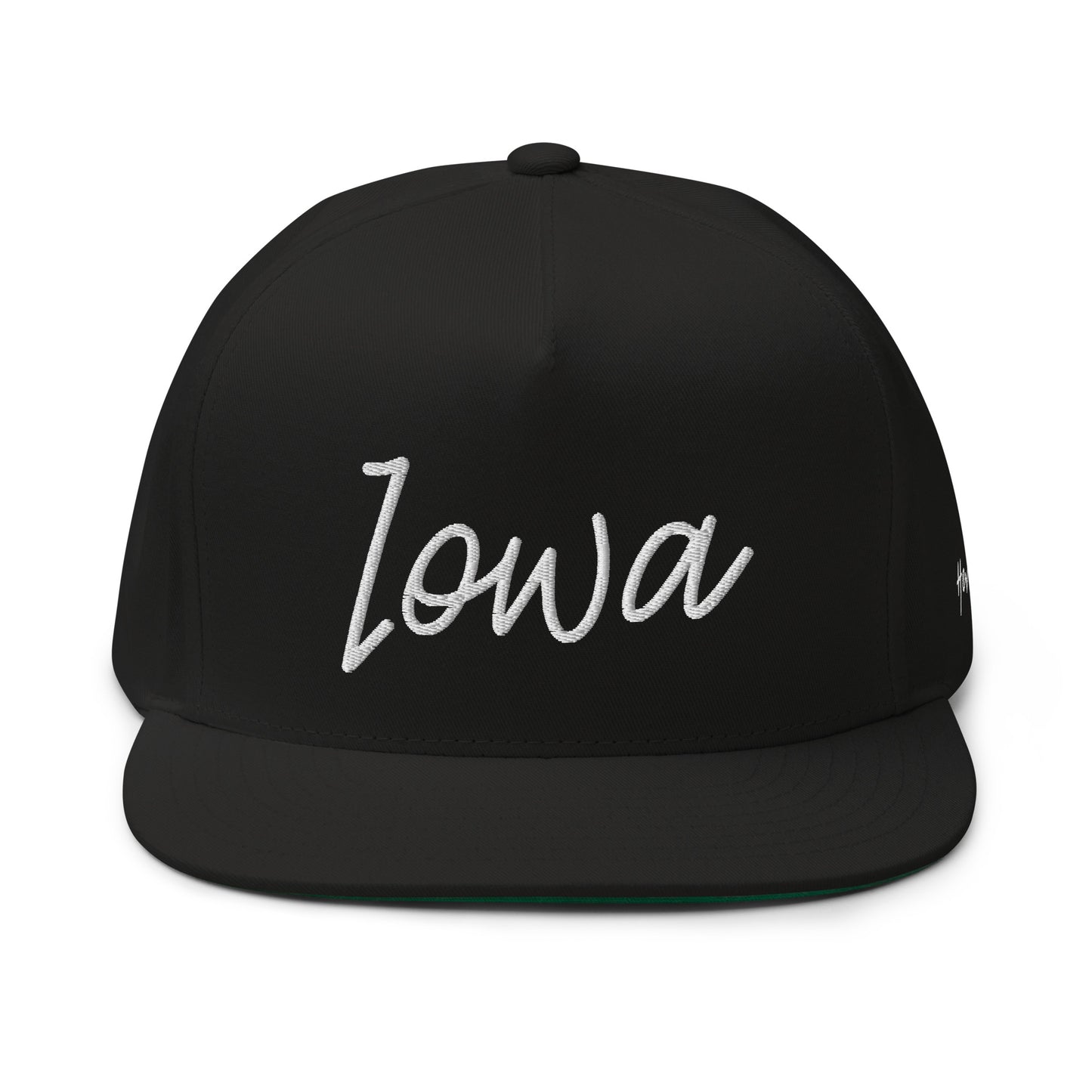 Iowa Retro Script 5 Panel A-Frame Snapback Hat