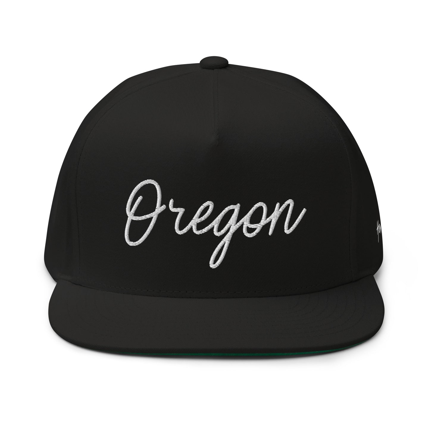 Oregon Retro Script 5 Panel A-Frame Snapback Hat