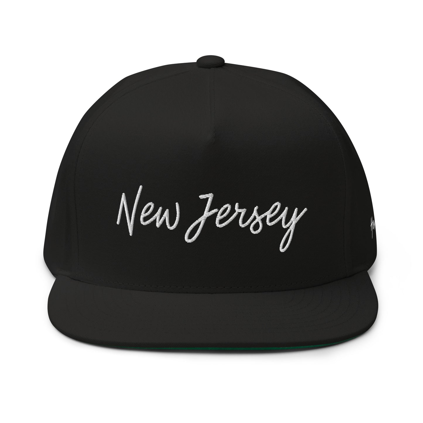 New Jersey Retro Script 5 Panel A-Frame Snapback Hat