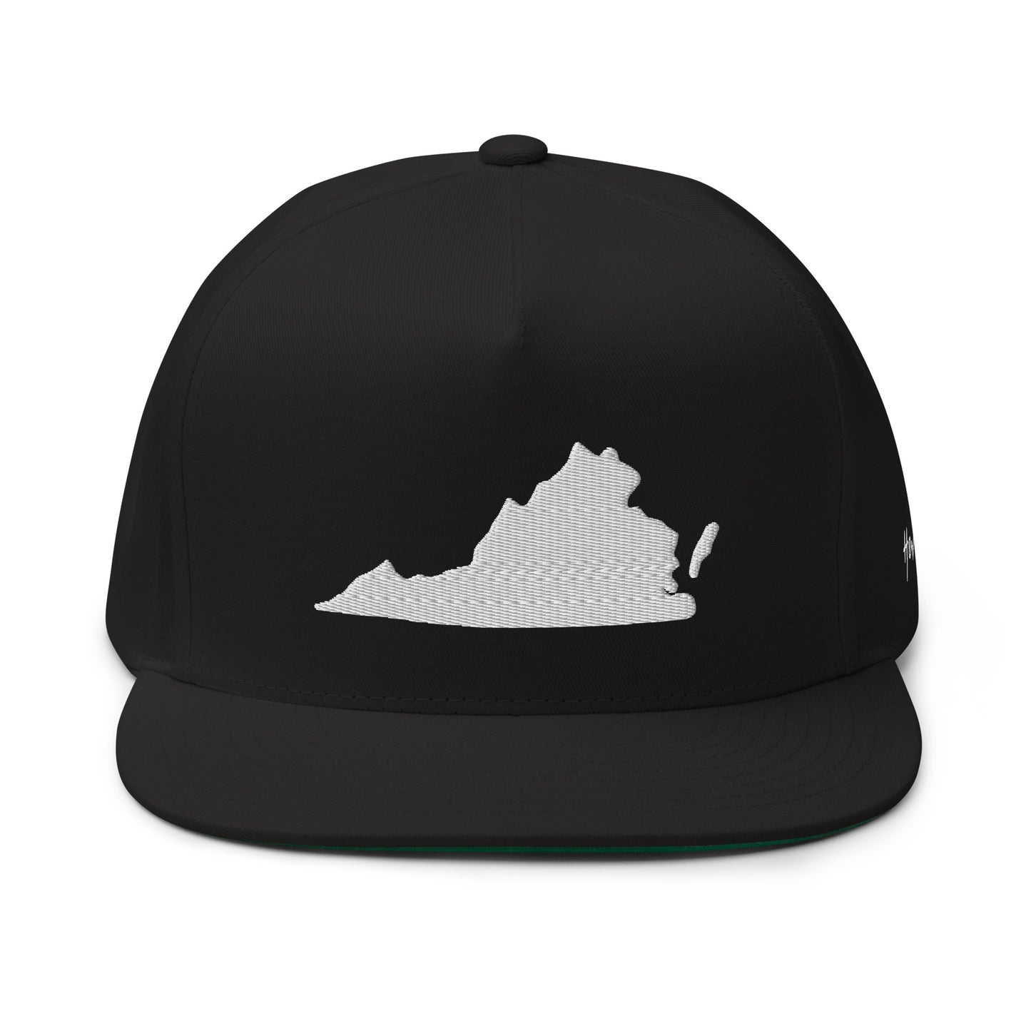 Virginia State Silhouette 5 Panel A-Frame Snapback Hat