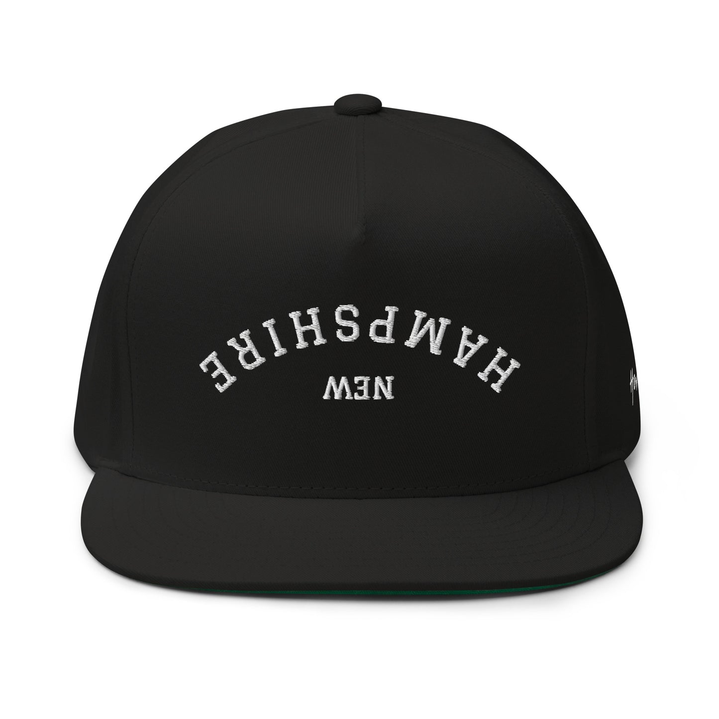 New Hampshire Upside Down Arch 5 Panel A-Frame Snapback Hat