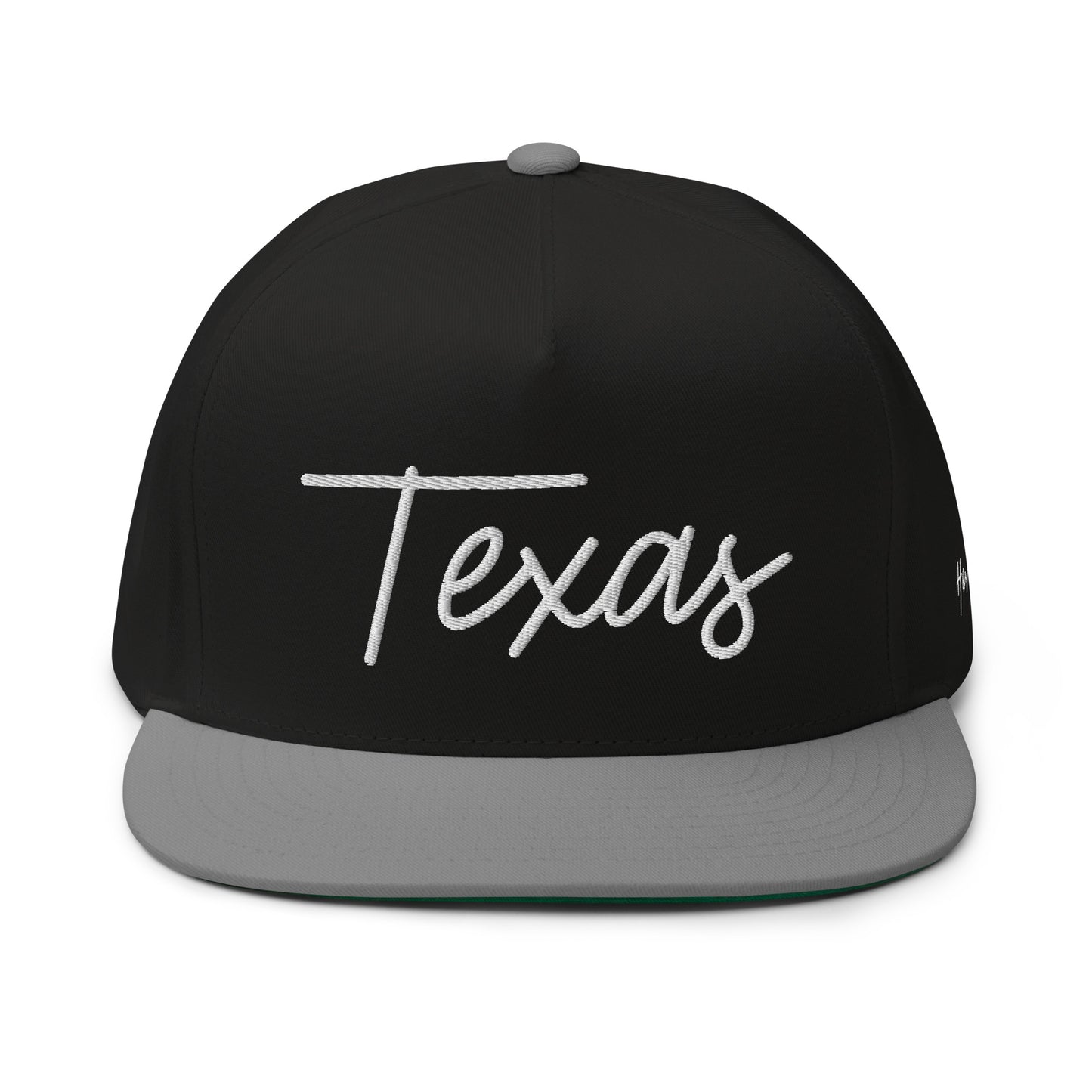 Texas Retro Script 5 Panel A-Frame Snapback Hat