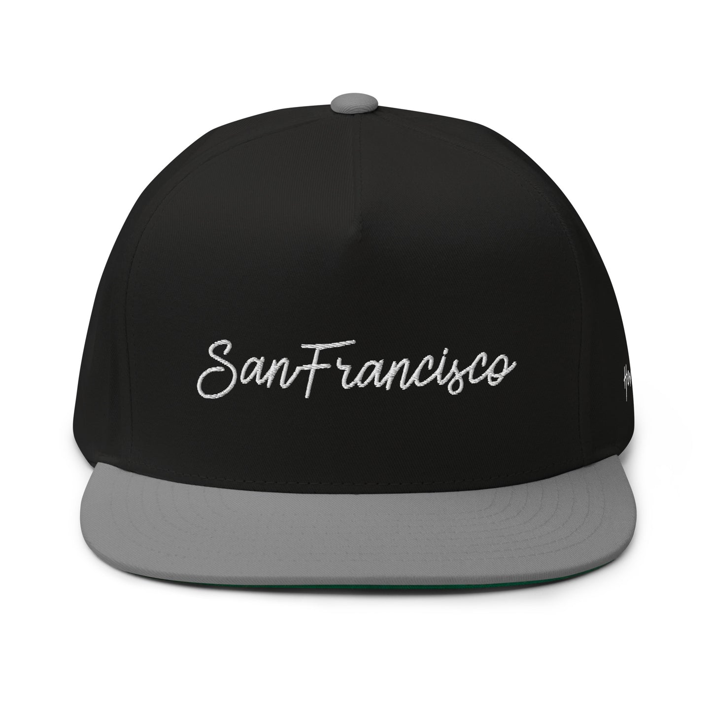 San Francisco Retro Script 5 Panel A-Frame Snapback Hat